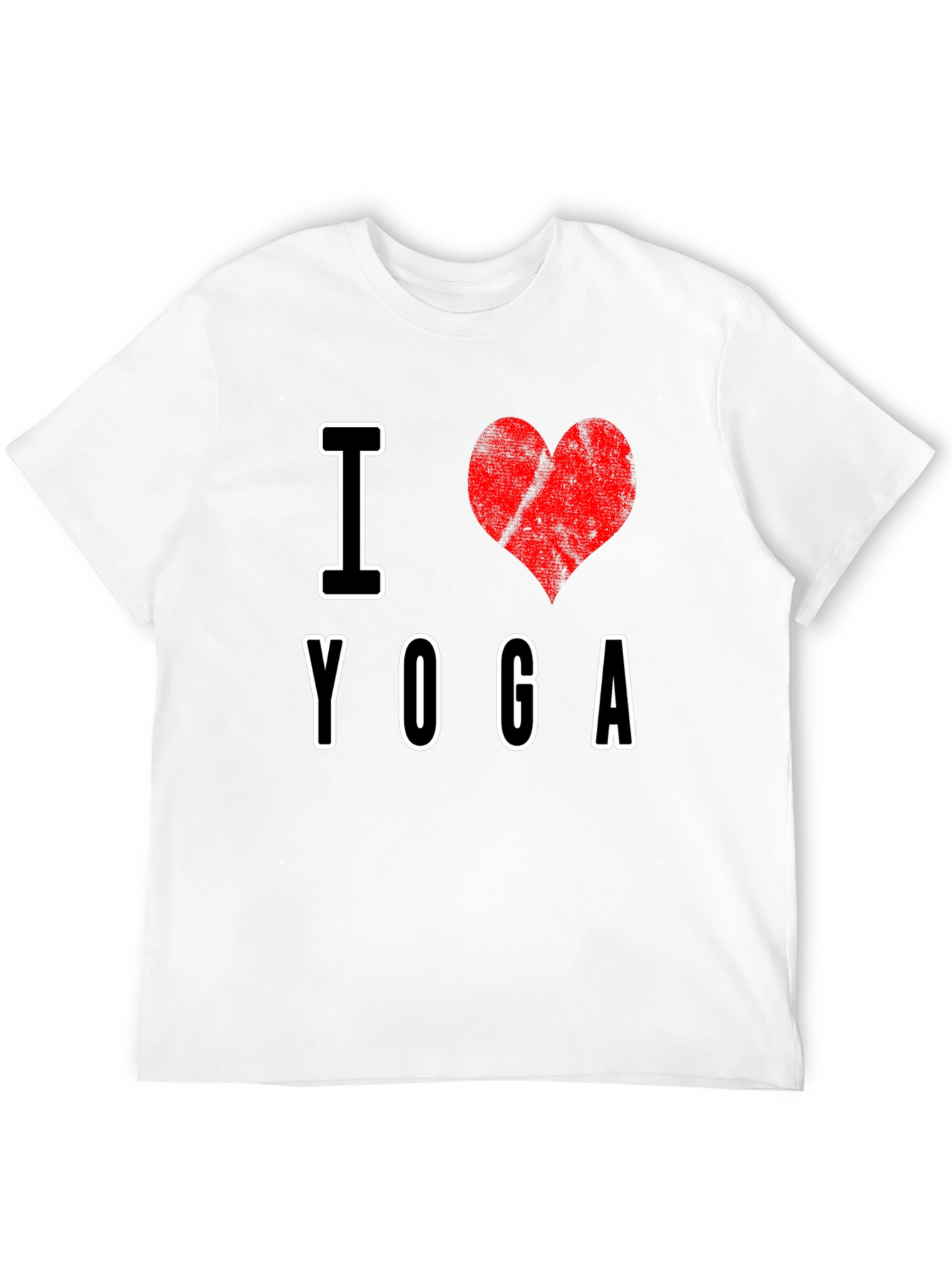 I Heart Yoga Black T-Shirt
