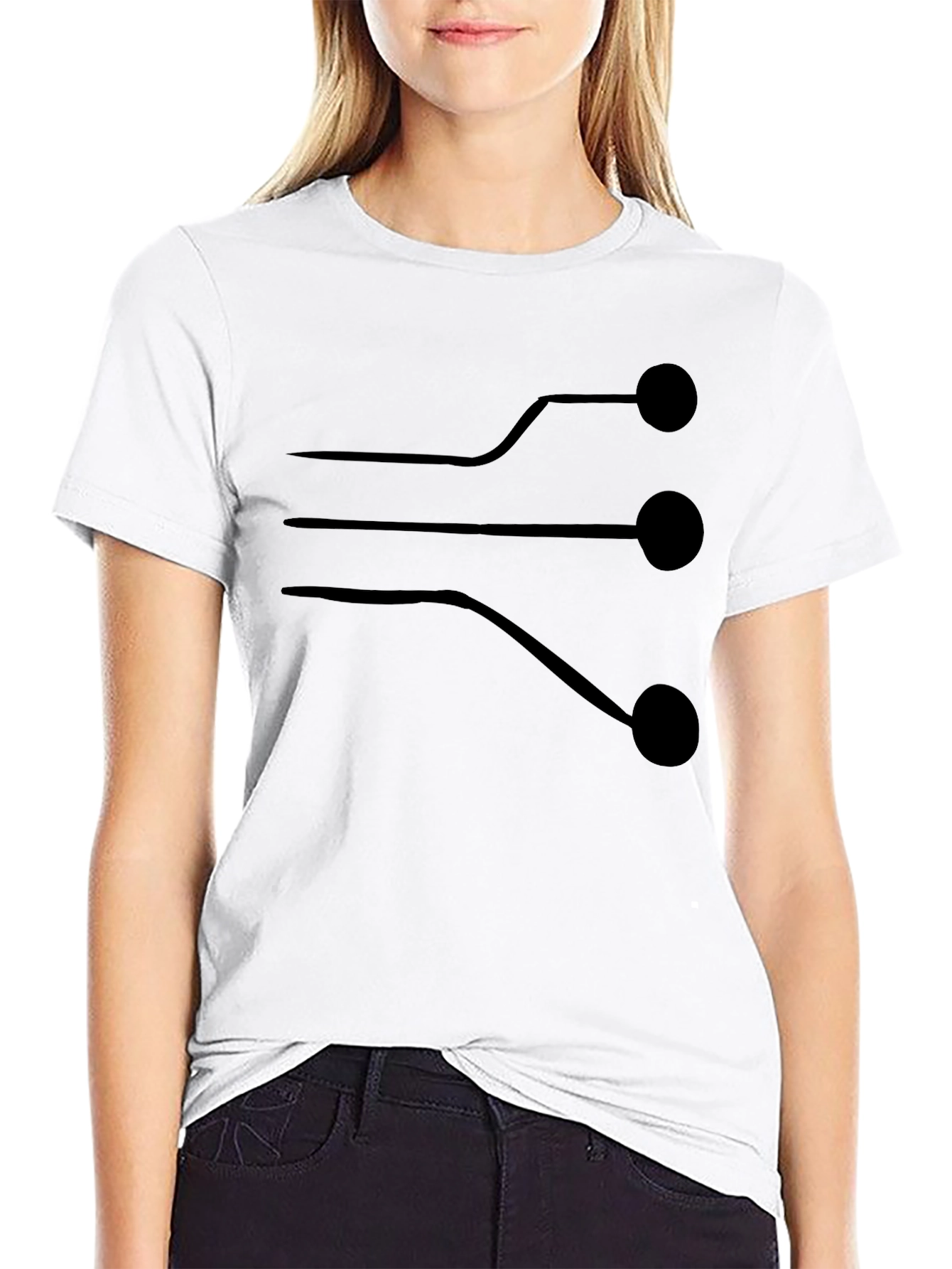Circuit Board Graphic Tee - Black