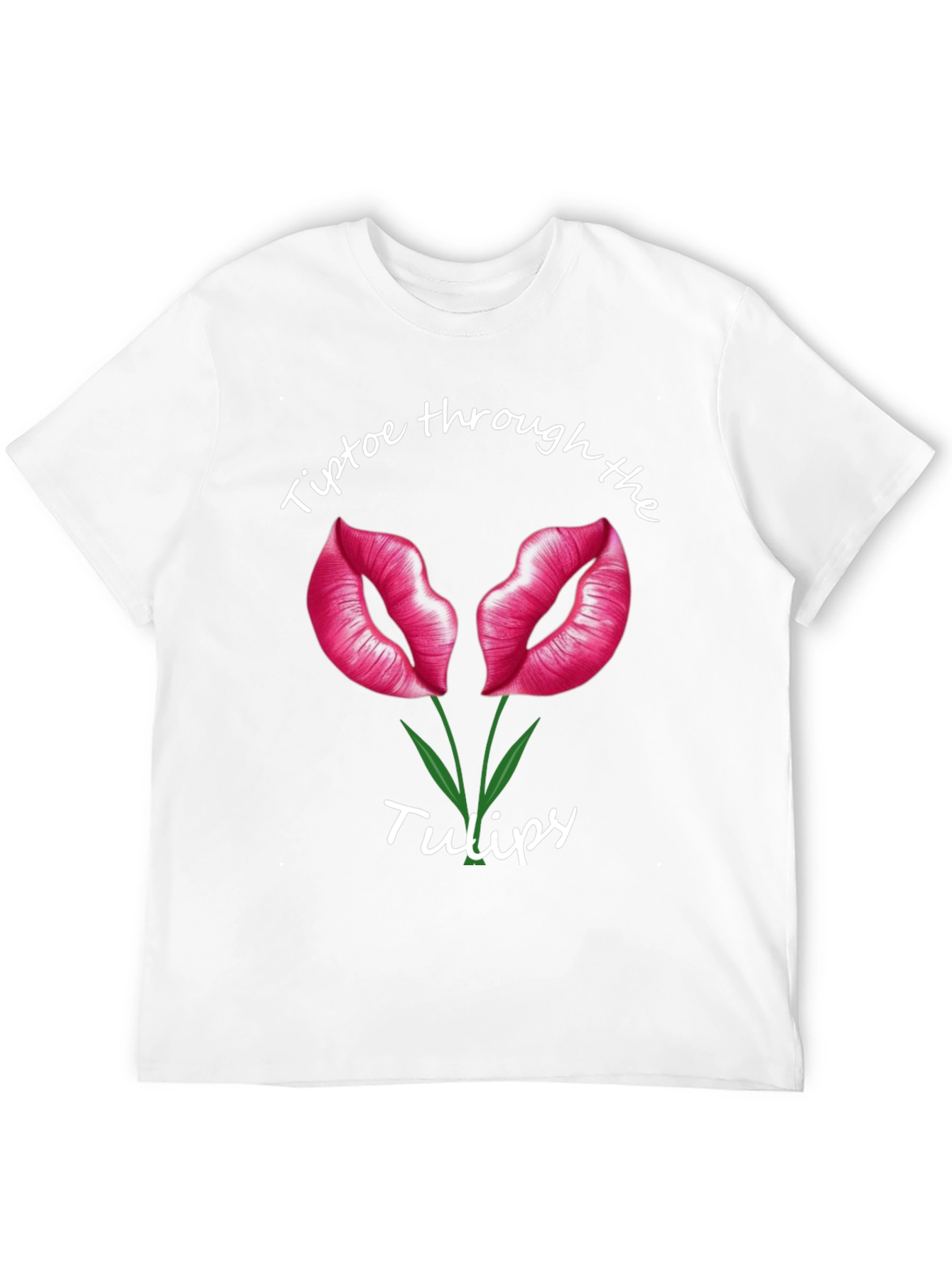 Tiptoe Through the Tulips Black T-Shirt