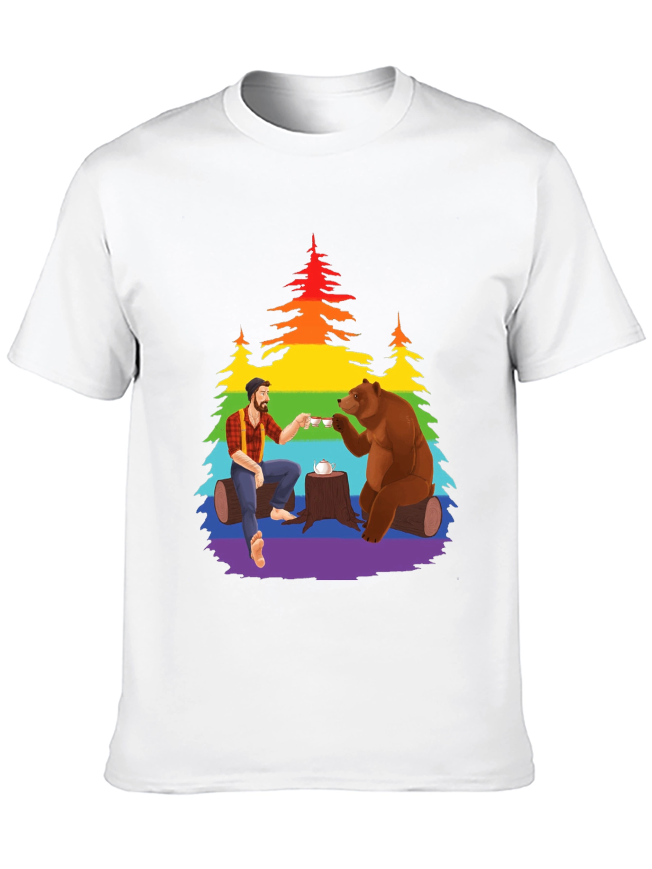 Lumberjack Bear Tea Party Tee