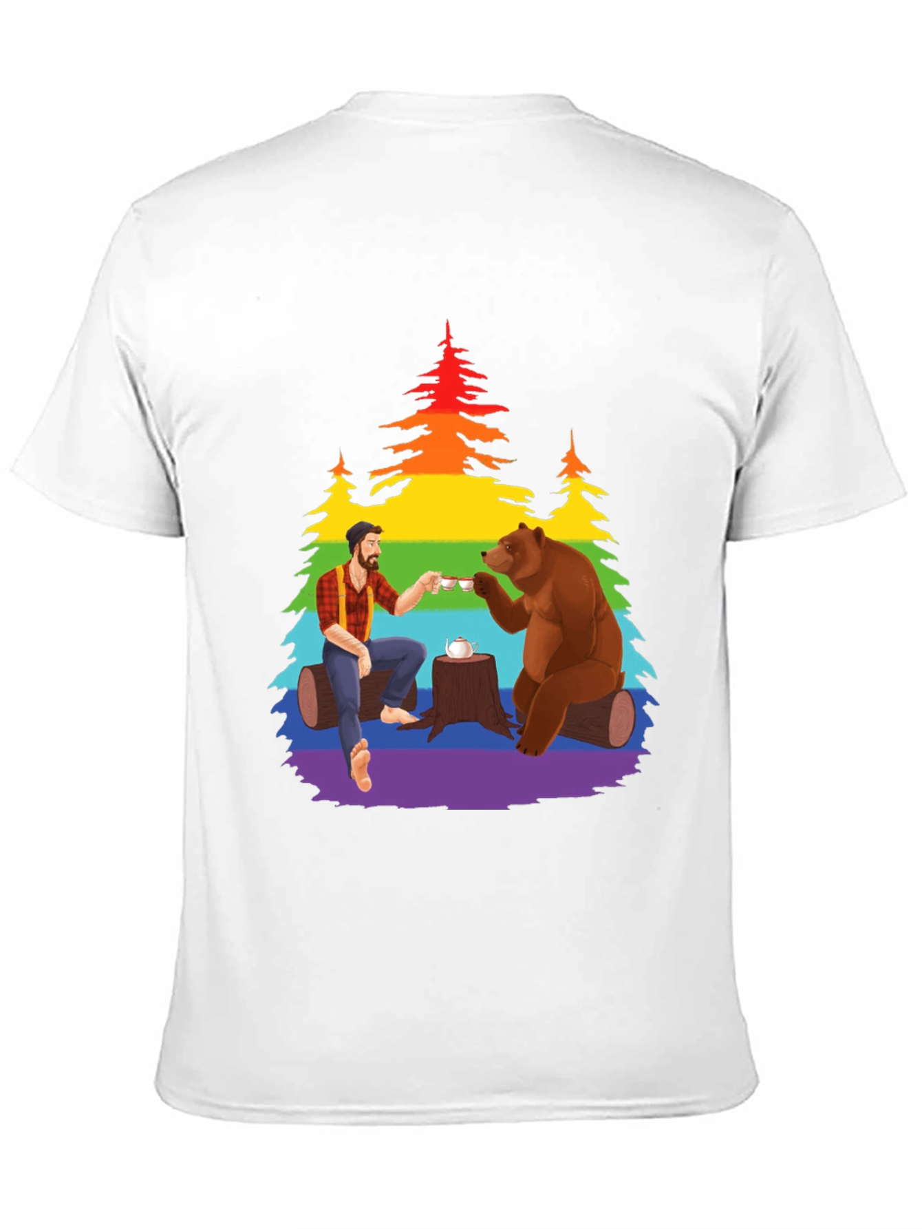 Lumberjack Bear Tea Party Tee