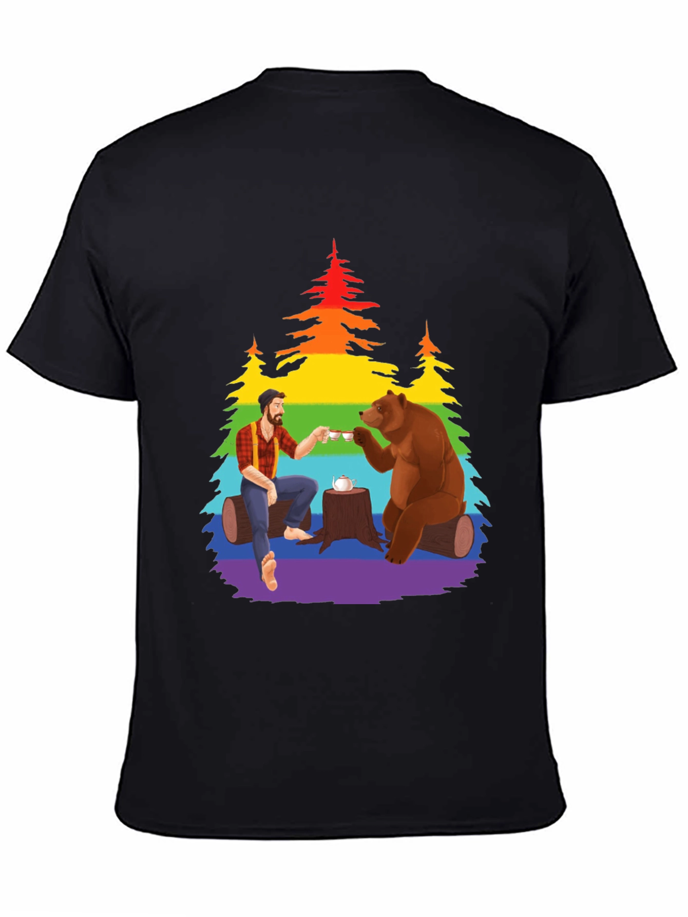 Lumberjack Bear Tea Party Tee
