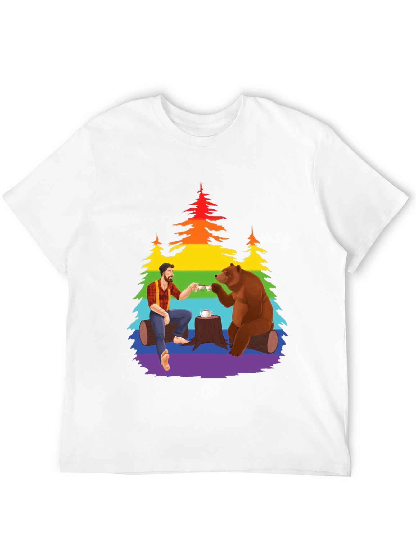 Lumberjack Bear Tea Party Tee
