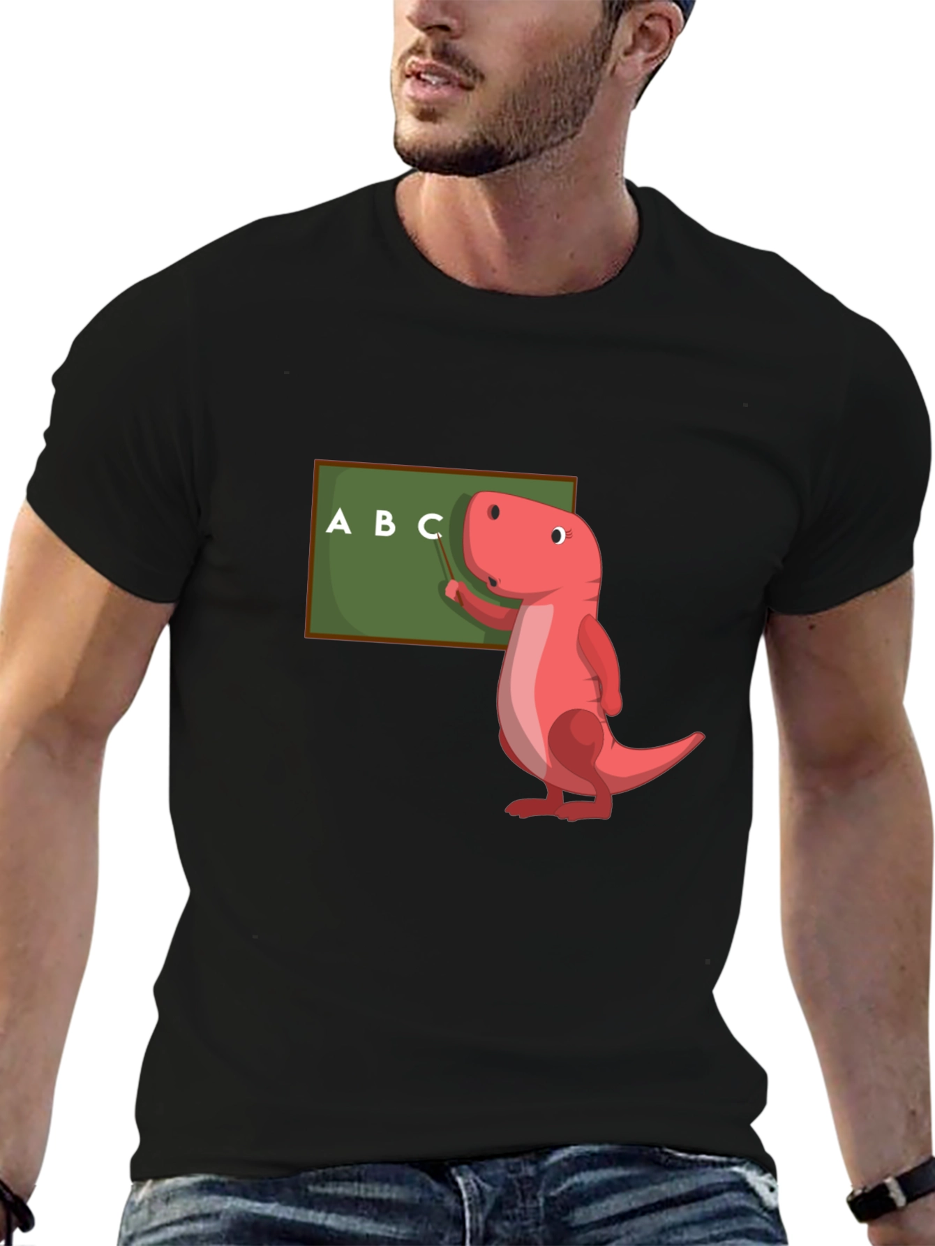 Dino Teacher T-Shirt - ABCs Learning Fun