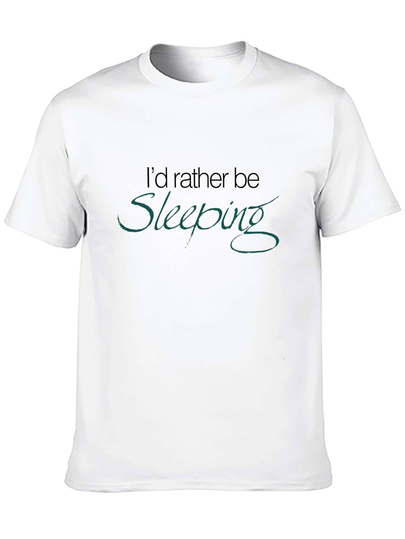 Id Rather Be Sleeping Black T-Shirt