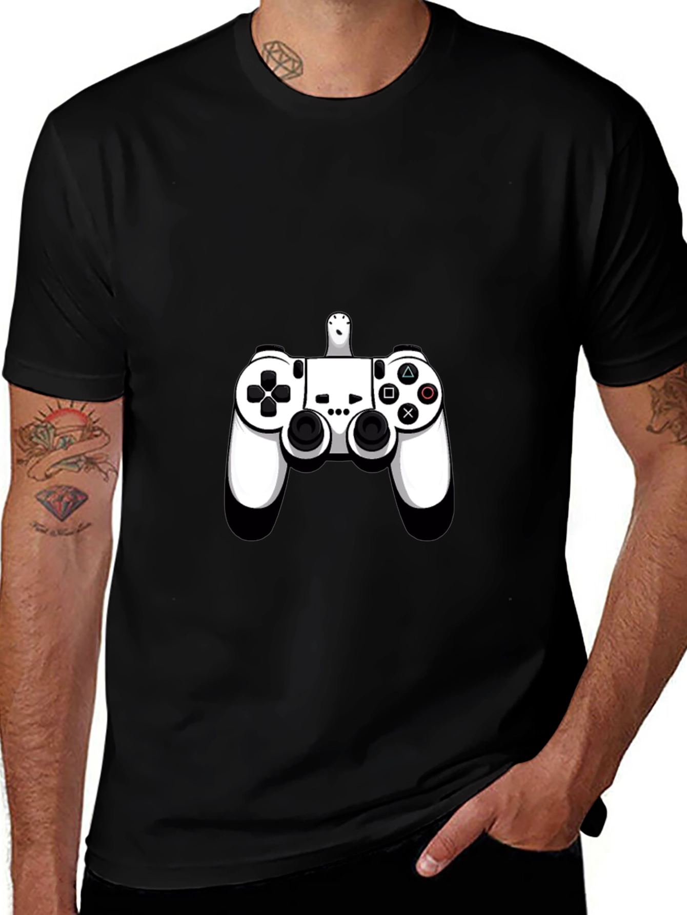 Gamer Controller Graphic Black T-Shirt