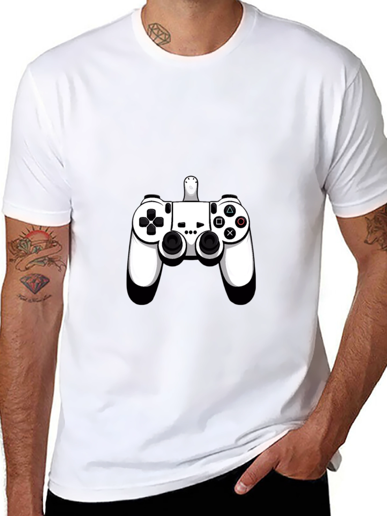 Gamer Controller Graphic Black T-Shirt