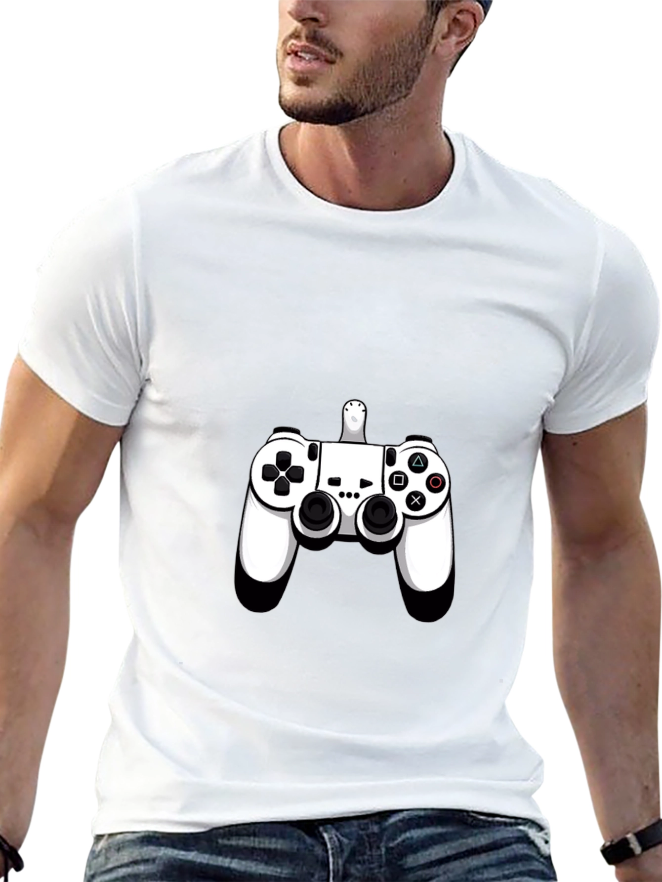 Gamer Controller Graphic Black T-Shirt
