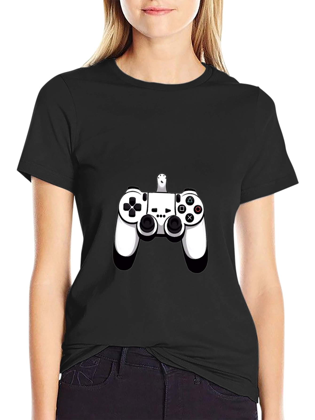 Gamer Controller Graphic Black T-Shirt