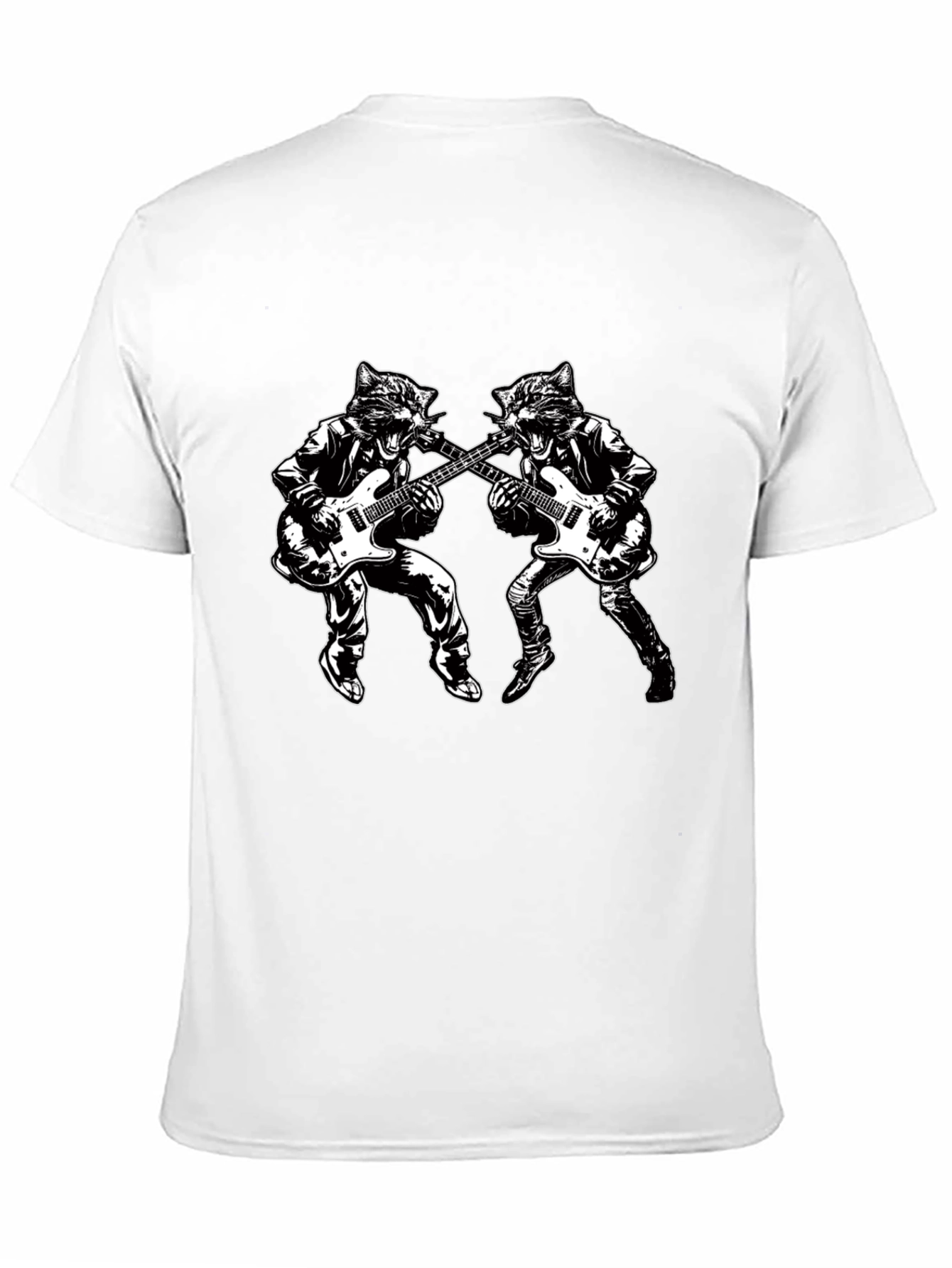 Rockin Cat Band T-Shirt - Unisex Style