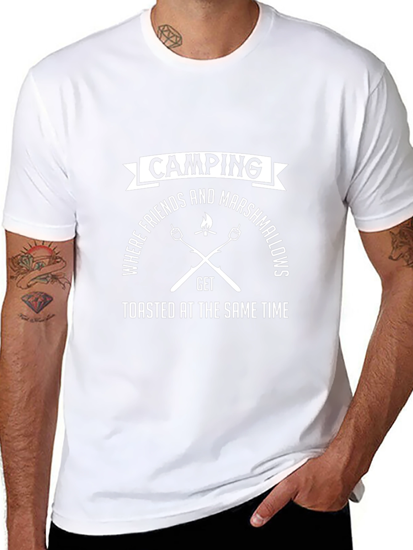 Camping Friends & Marshmallows Toasted T-Shirt