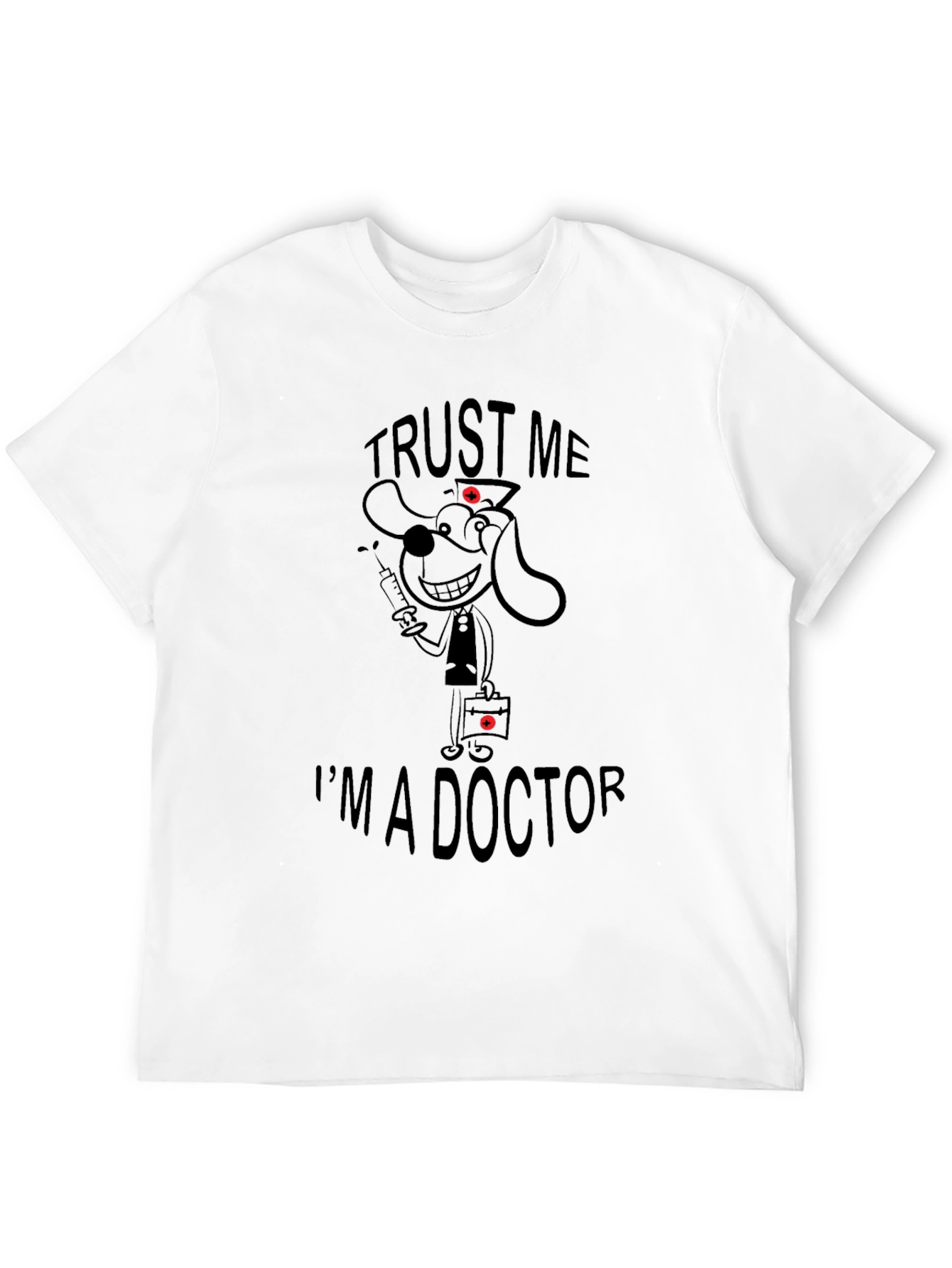 Trust Me Im A Doctor Black T-Shirt