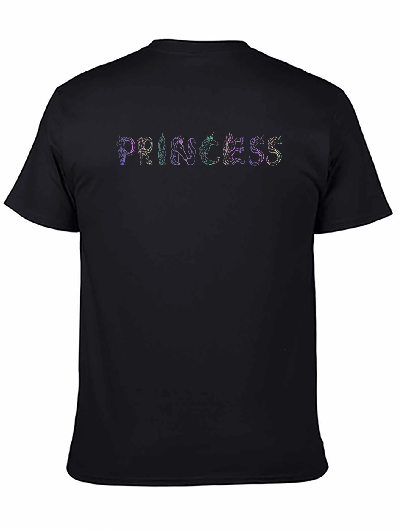 Princess Unicorn T-Shirt - Black