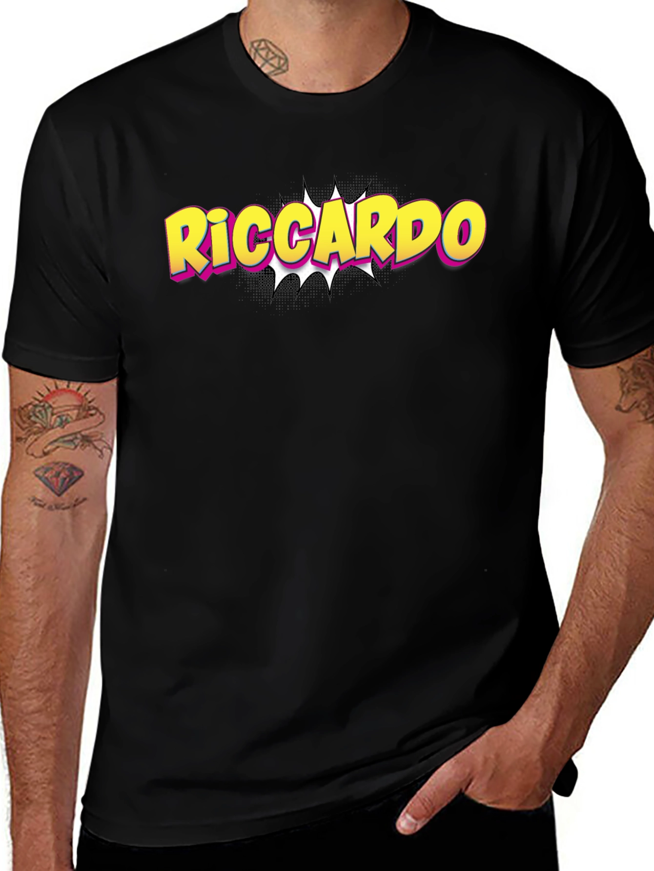 Riccardo Pop Art T-Shirt - Trendy Comic Style