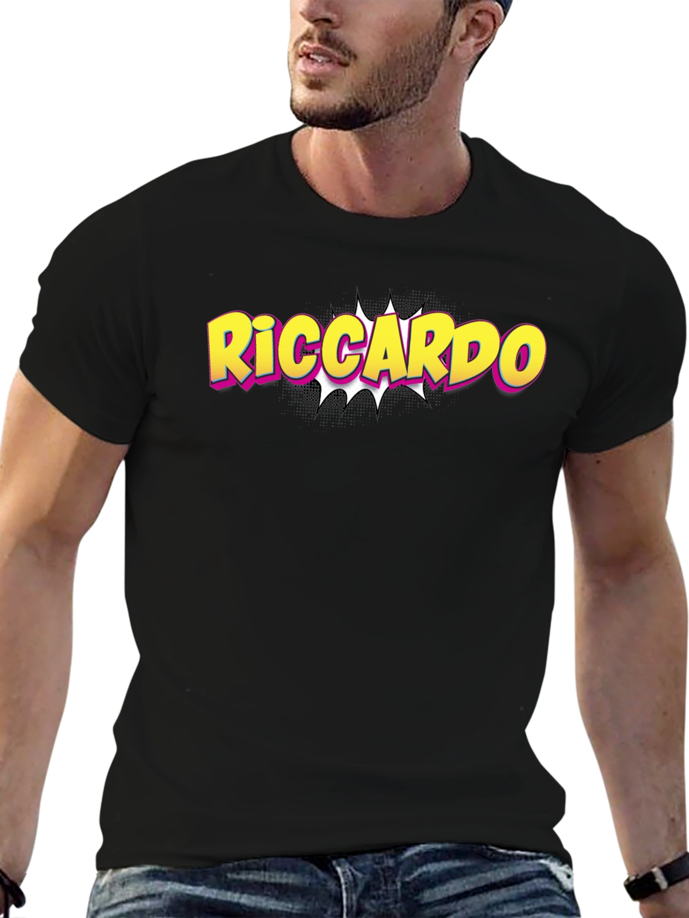 Riccardo Pop Art T-Shirt - Trendy Comic Style