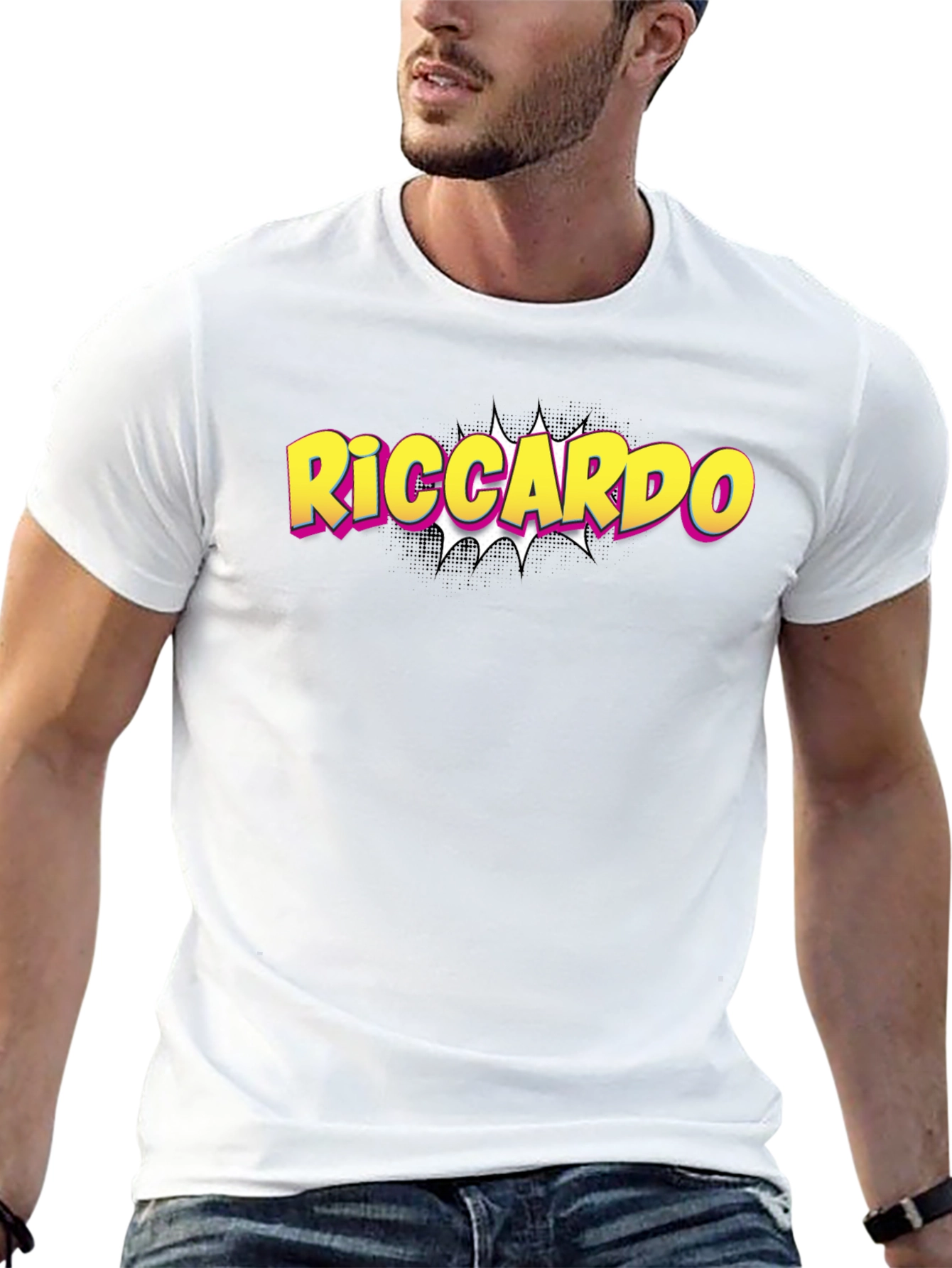 Riccardo Pop Art T-Shirt - Trendy Comic Style
