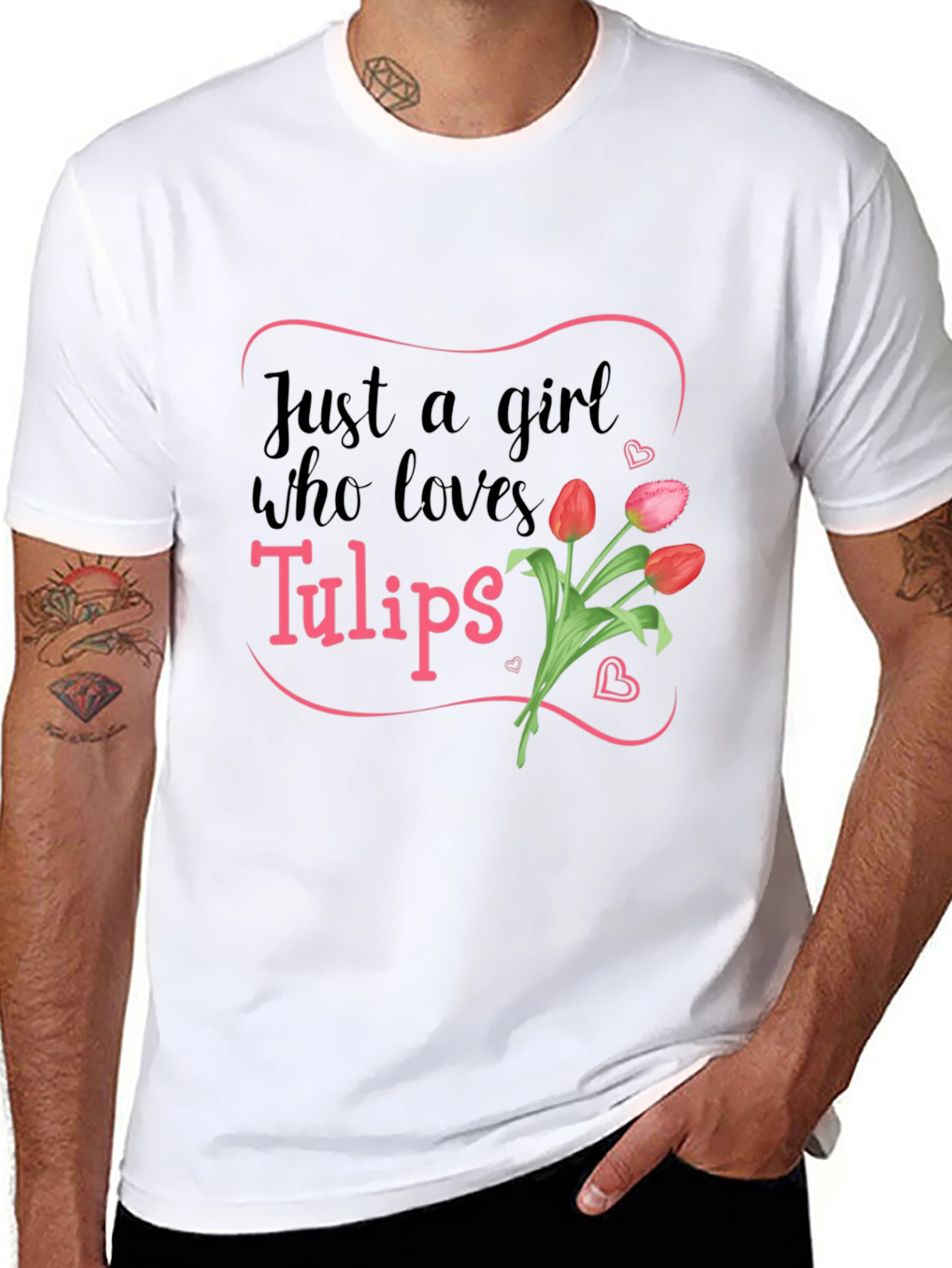 Just a Girl Who Loves Tulips T-Shirt