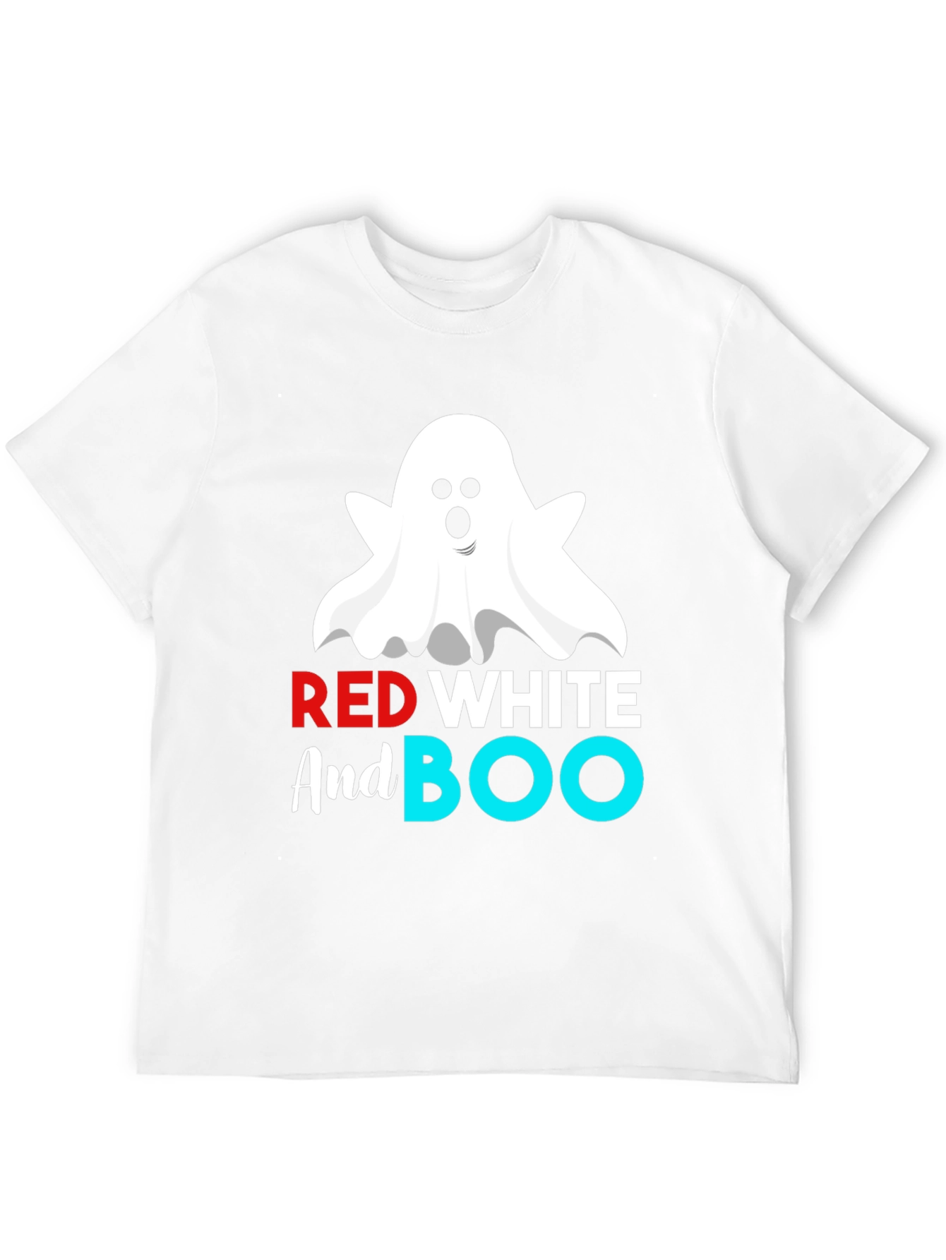 Red White And Boo Halloween T-Shirt