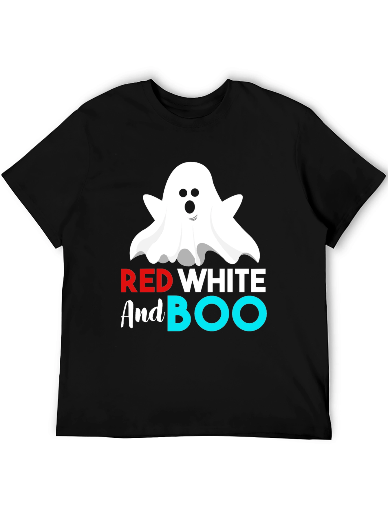 Red White And Boo Halloween T-Shirt