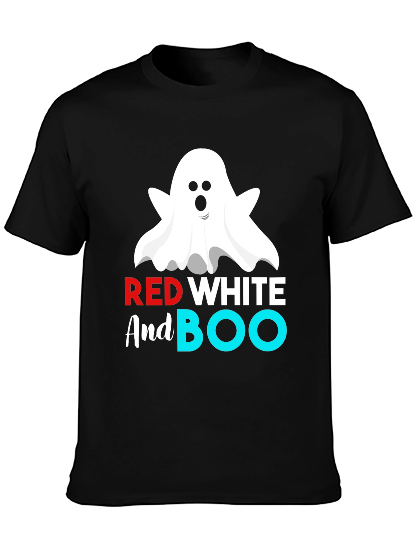 Red White And Boo Halloween T-Shirt