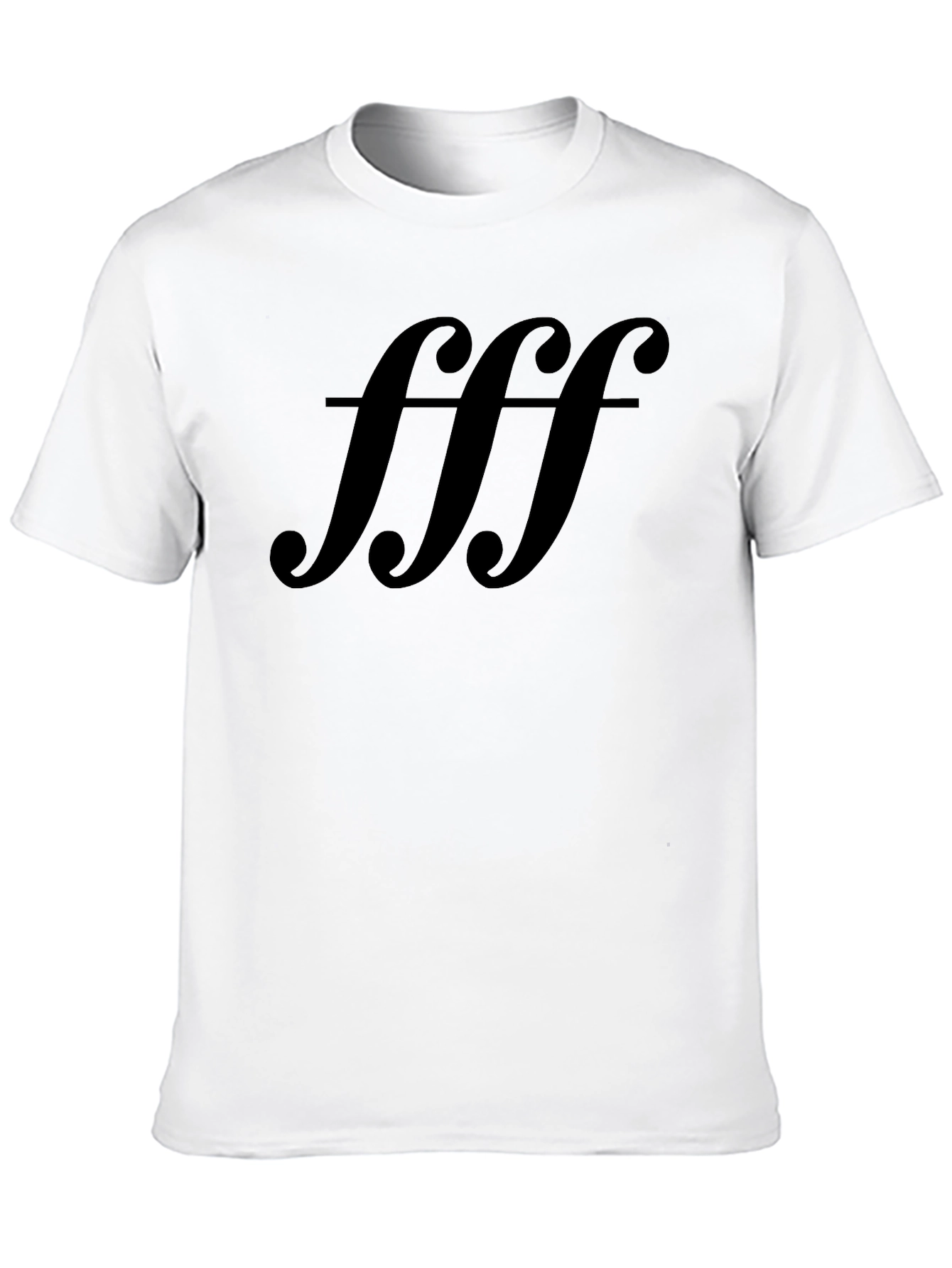 Bold fff Graphic Tee - Soft Black Cotton