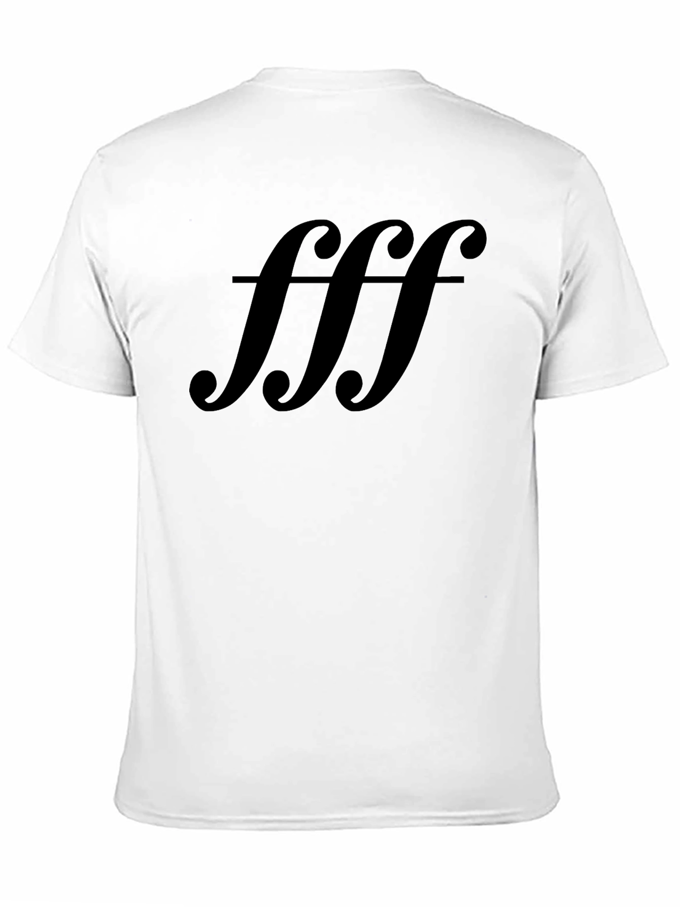Bold fff Graphic Tee - Soft Black Cotton