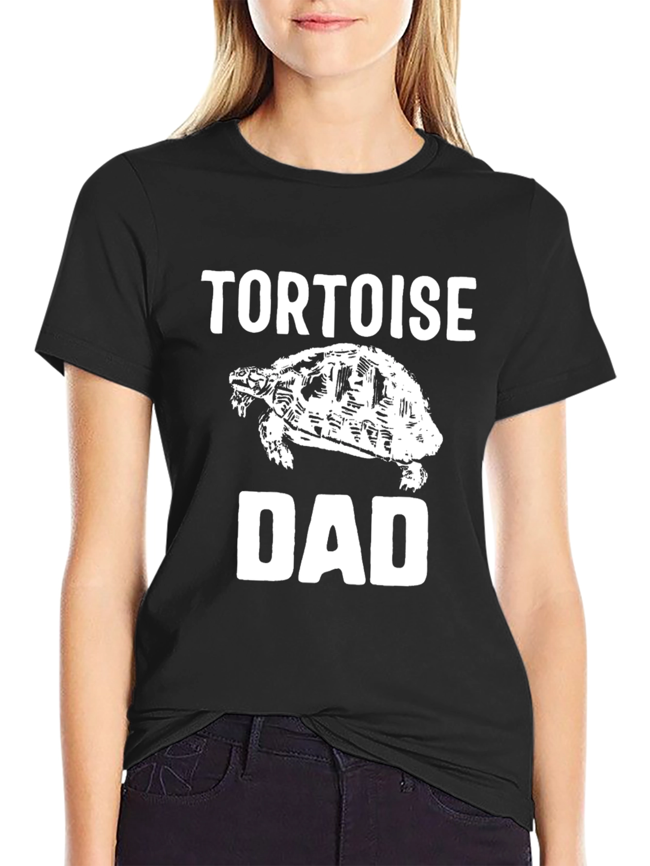 Tortoise Dad T-Shirt - Black Cotton Tee