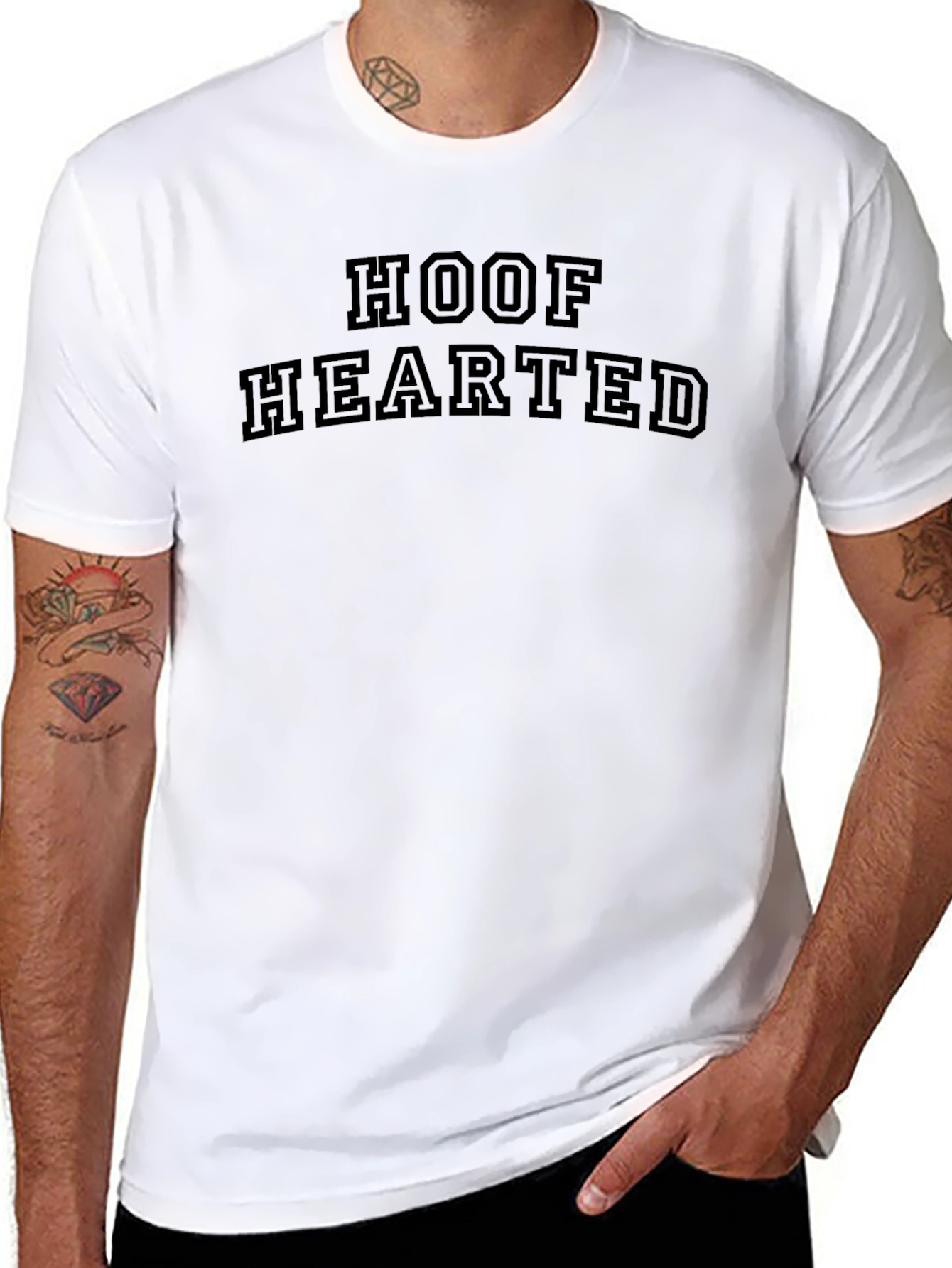 Hoof Hearted Graphic T-Shirt - Black