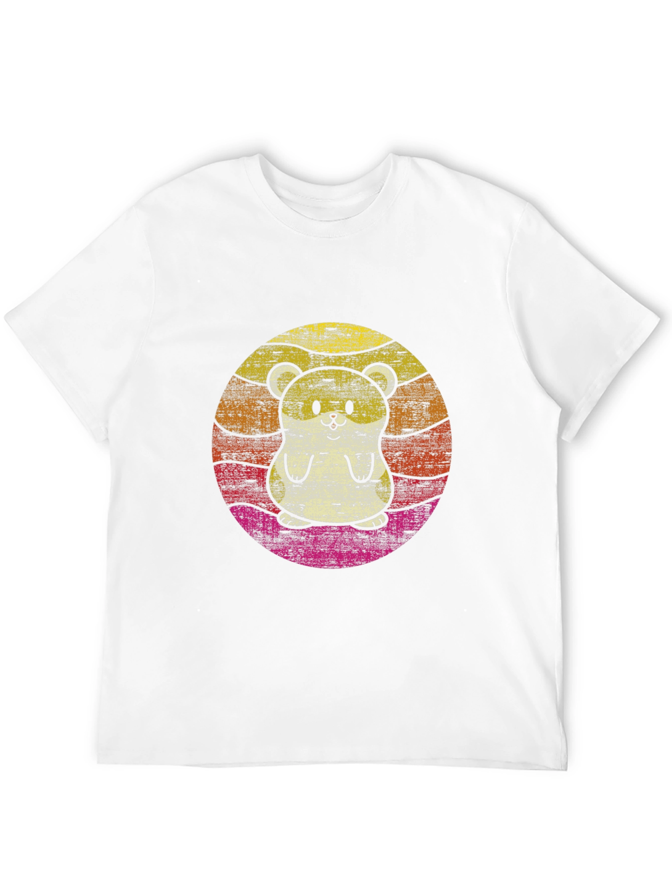 Retro Hamster Graphic Tee - Black