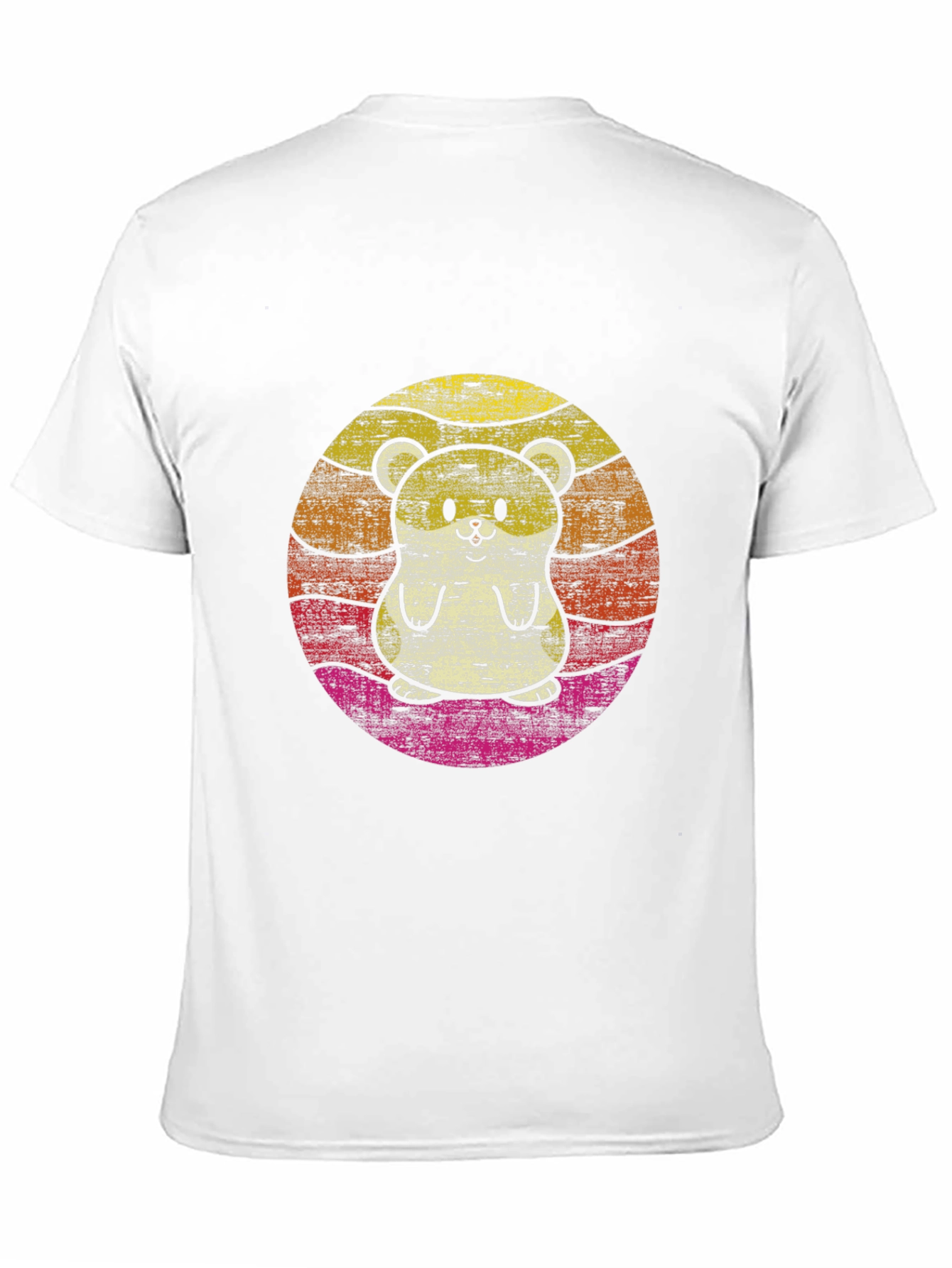 Retro Hamster Graphic Tee - Black