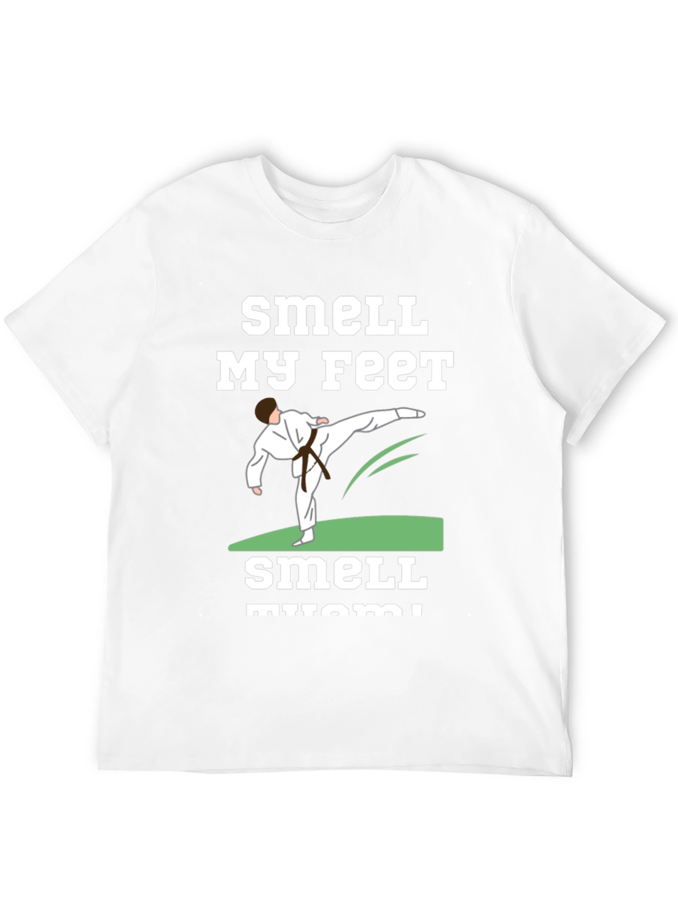 Smell My Feet Karate Black T-Shirt