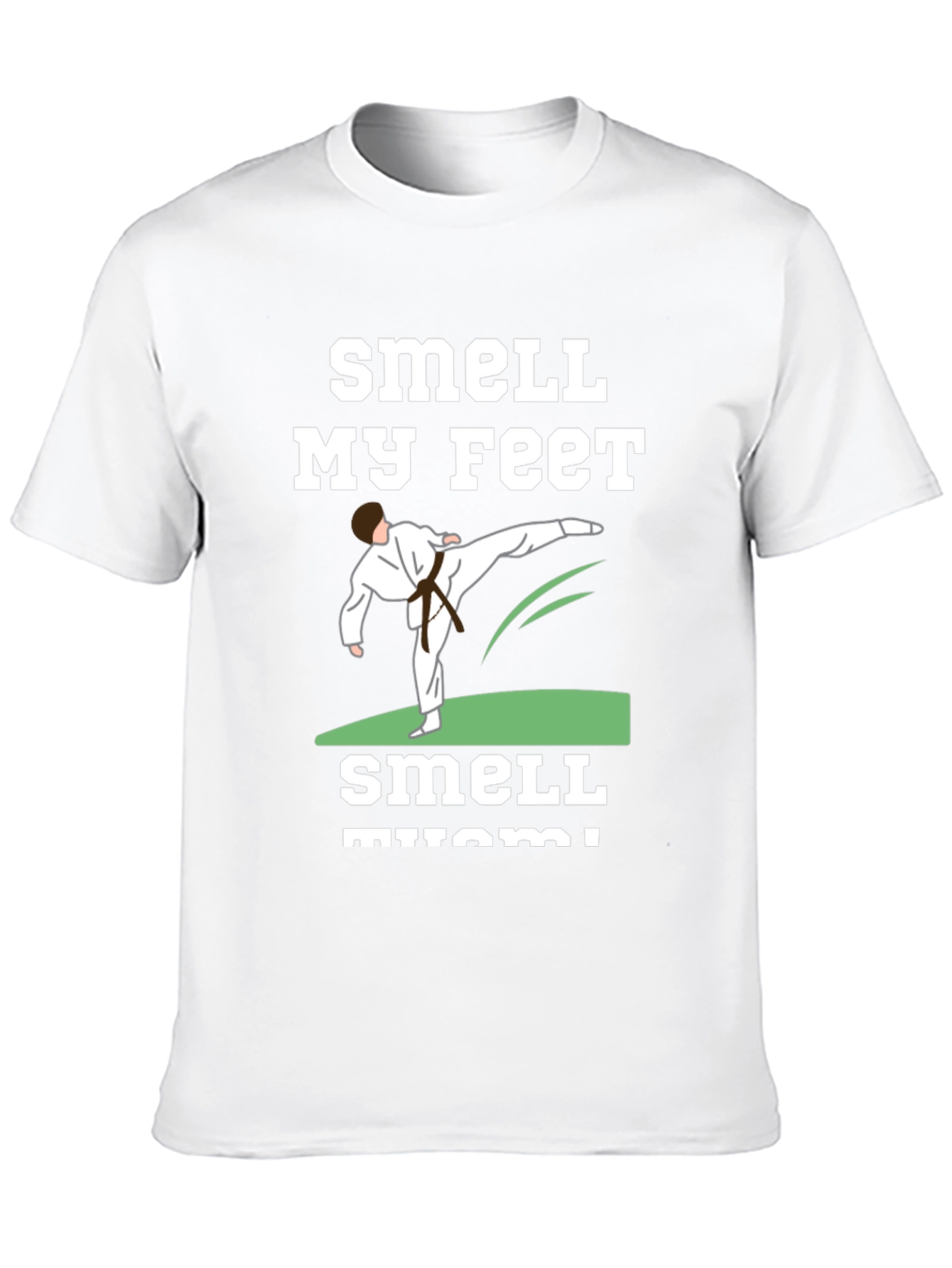 Smell My Feet Karate Black T-Shirt