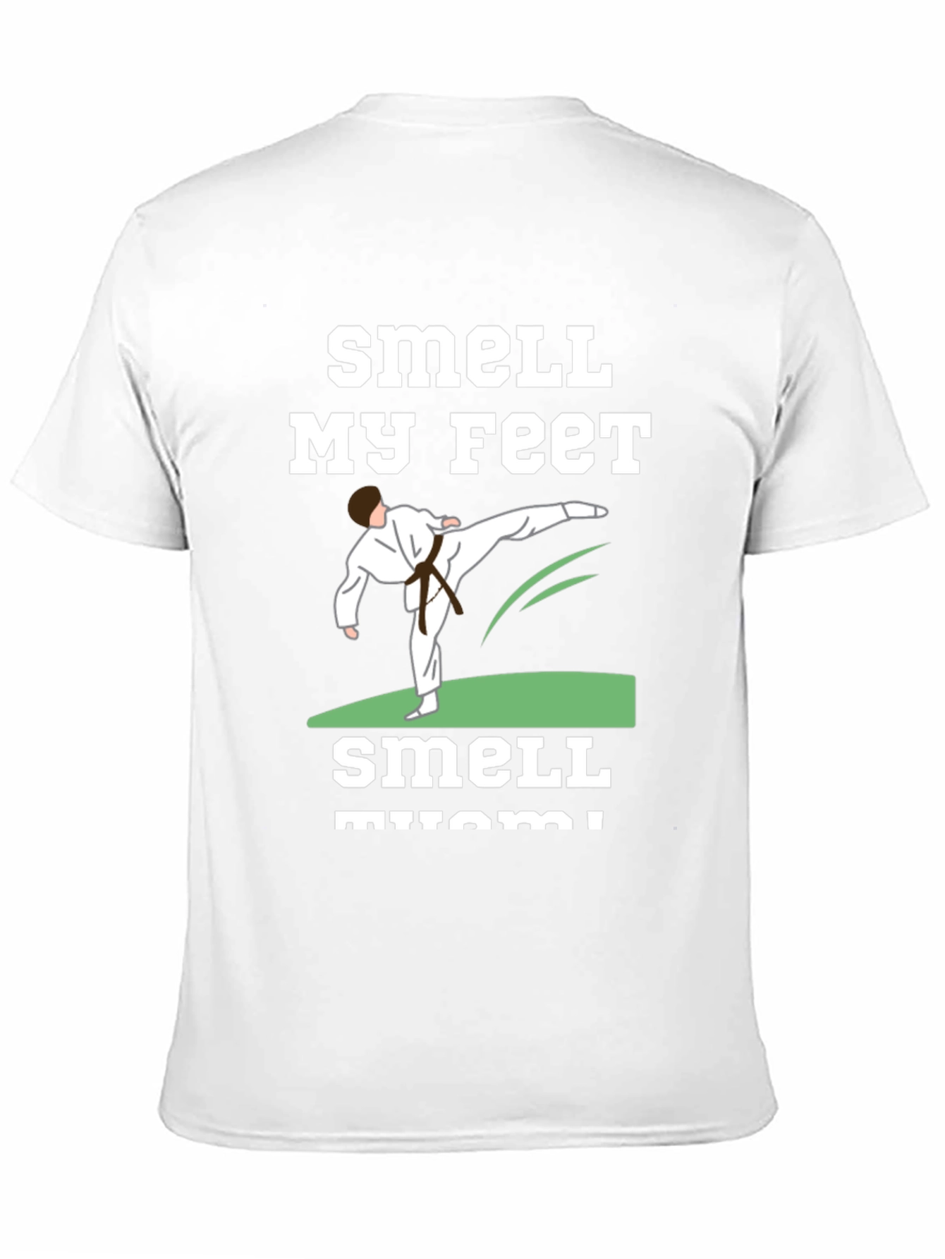 Smell My Feet Karate Black T-Shirt