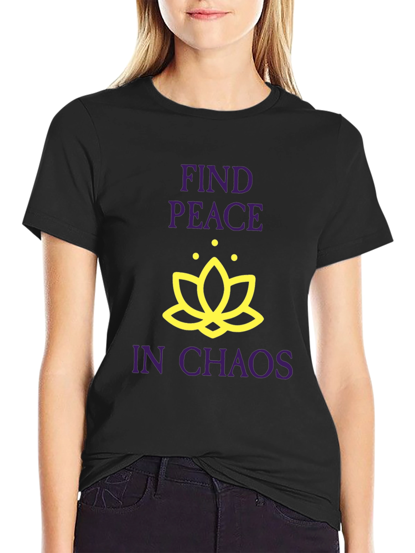 Find Peace in Chaos Graphic T-Shirt - Relaxed Fit