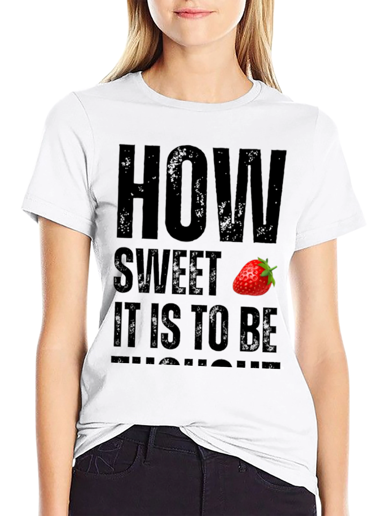 How Sweet Strawberry Graphic T-Shirt