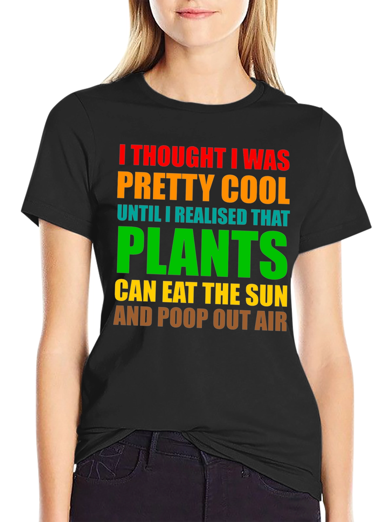 Plants Eat Sun Funny T-Shirt Cool Graphic Tee