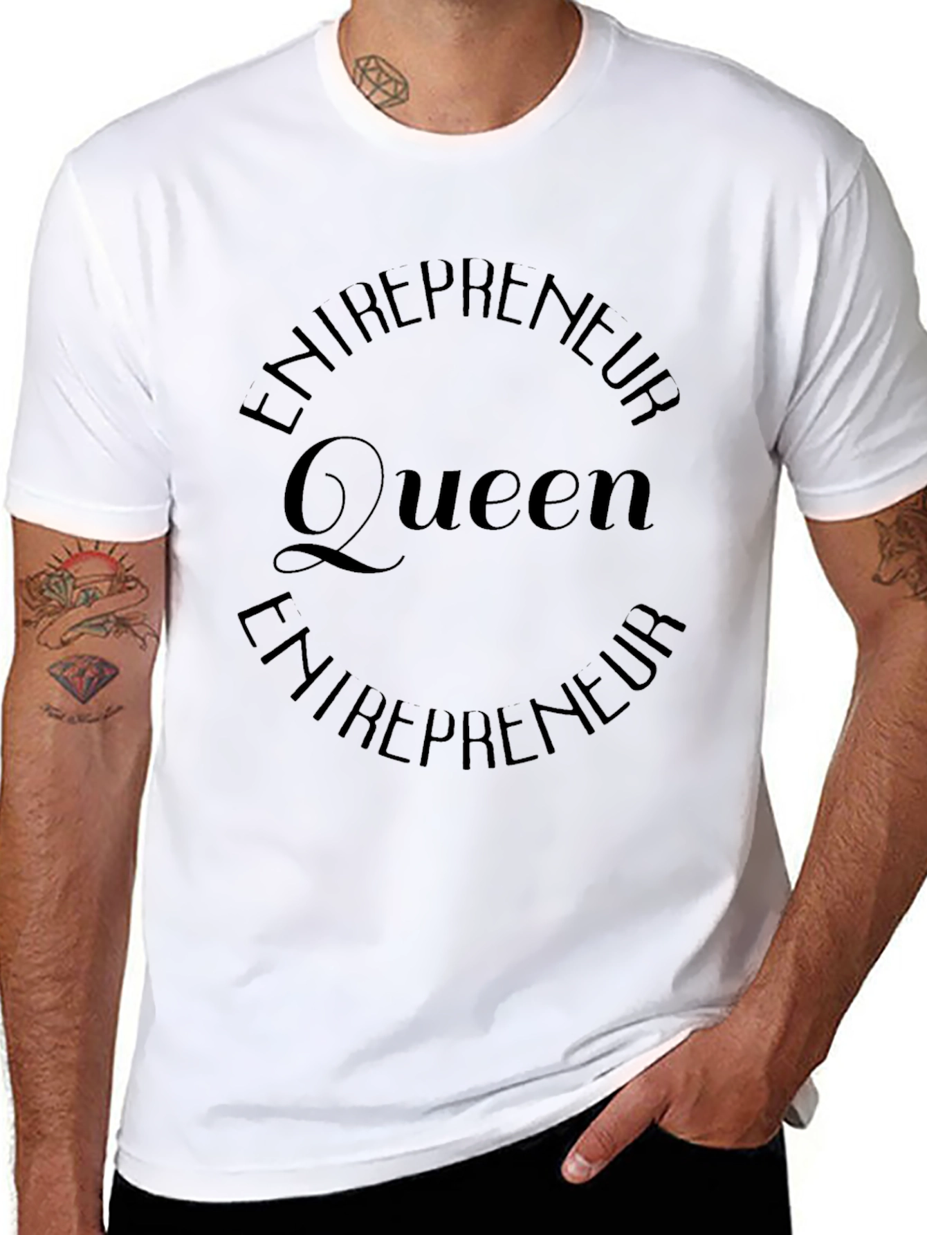 Entrepreneur Queen Graphic Tee - Black