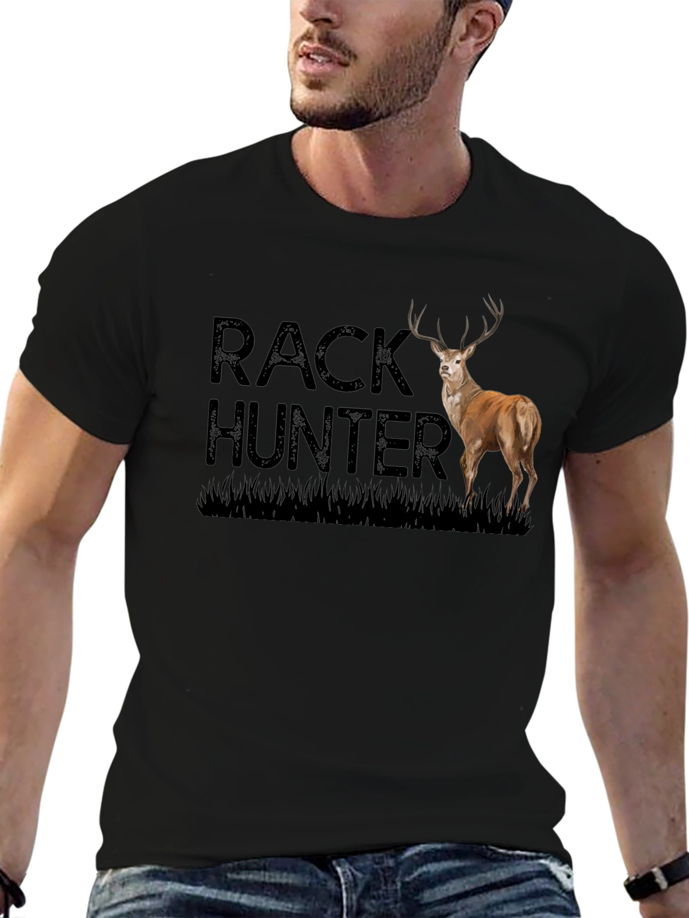 Rack Hunter Deer Graphic T-Shirt - Hunting Apparel