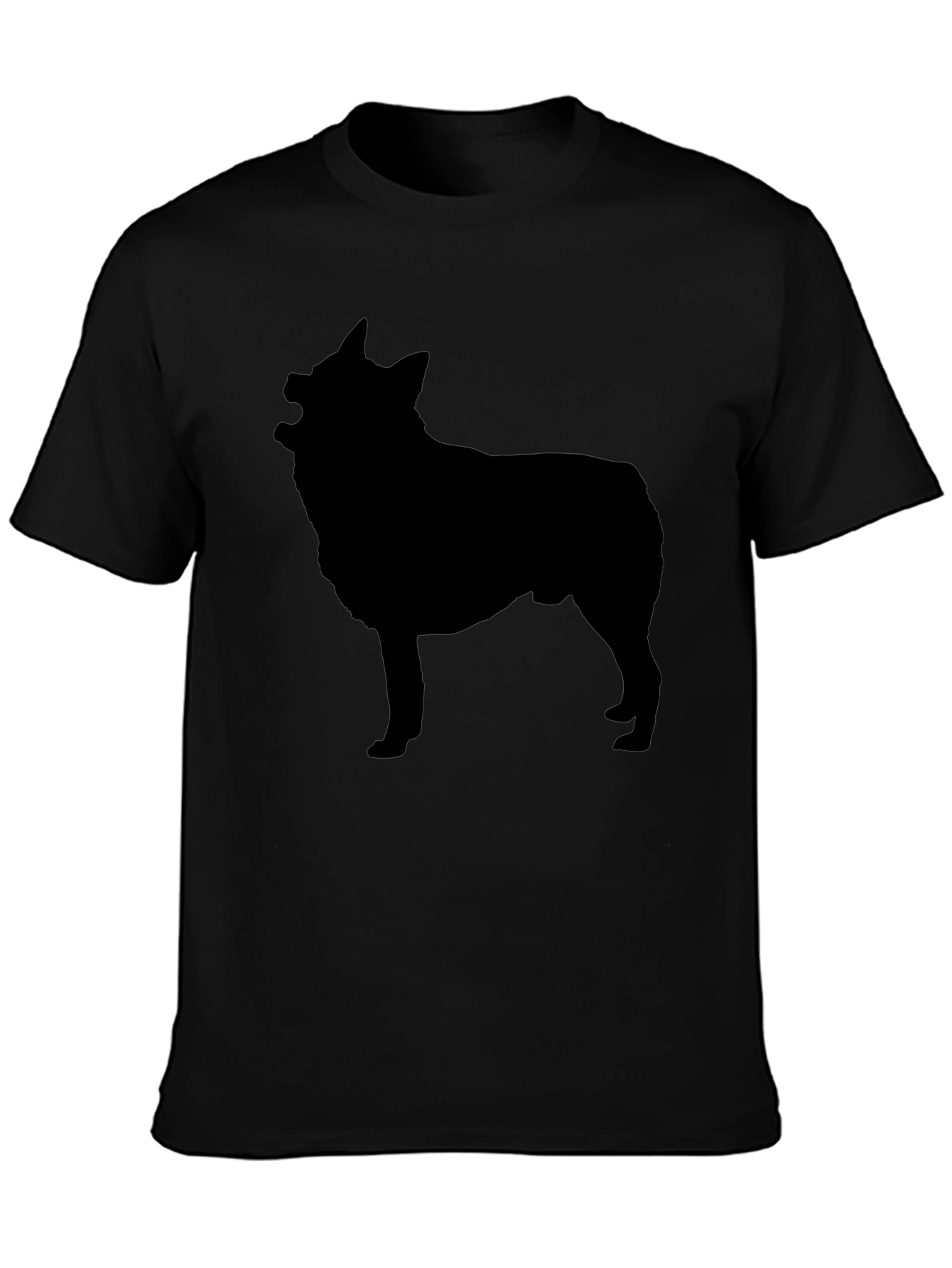 Dog Silhouette Black T-Shirt