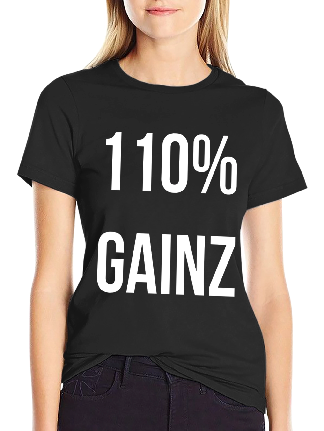110% Gainz Black Graphic T-Shirt