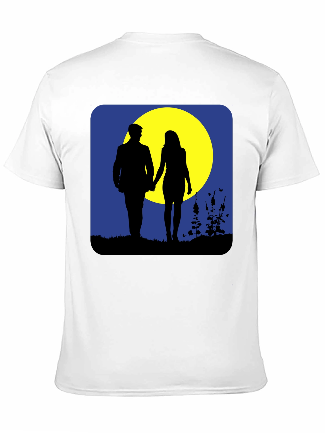 Romantic Moonlight Walk Graphic T-Shirt