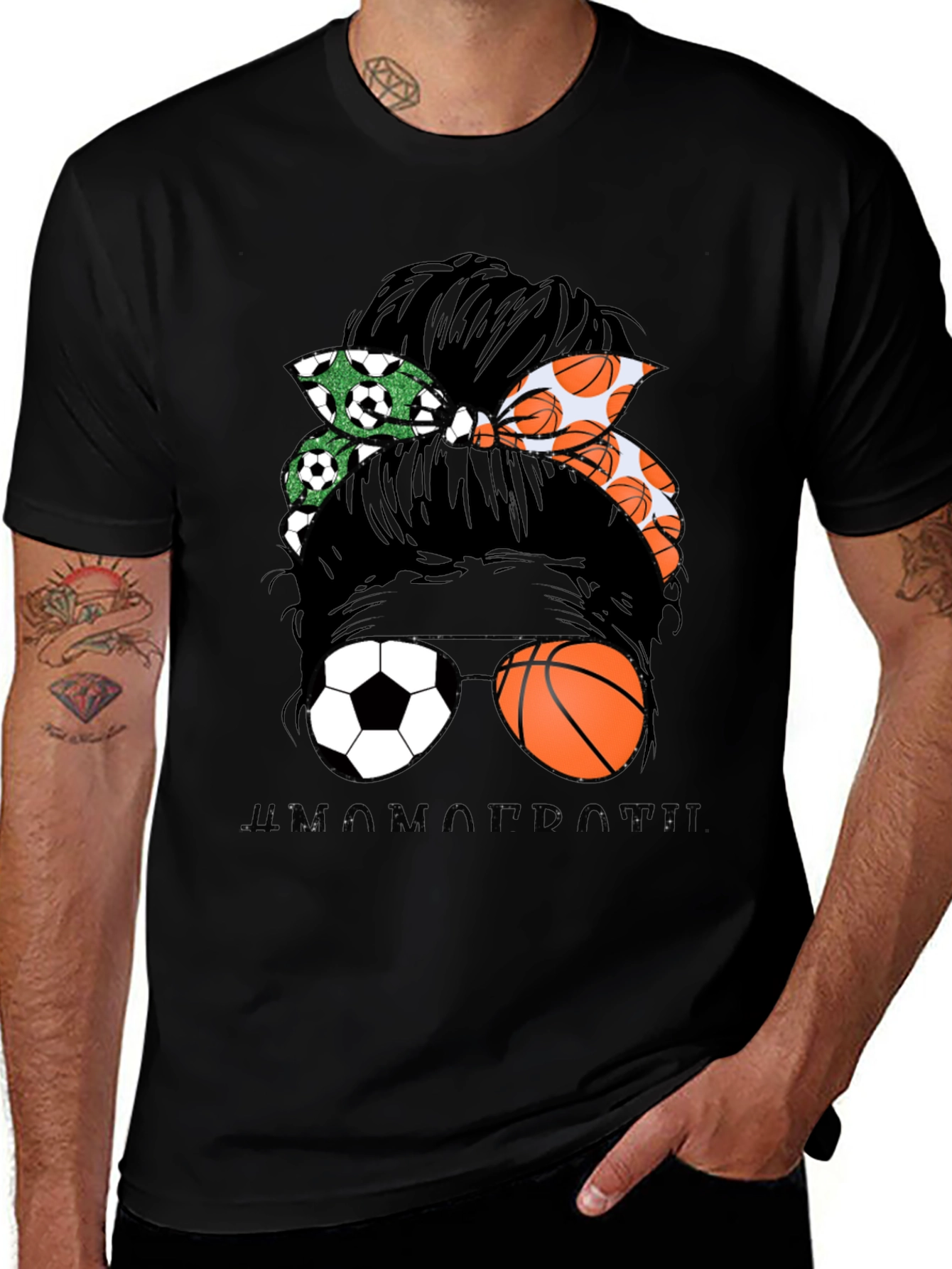 Messy Bun Sports Mom T-Shirt