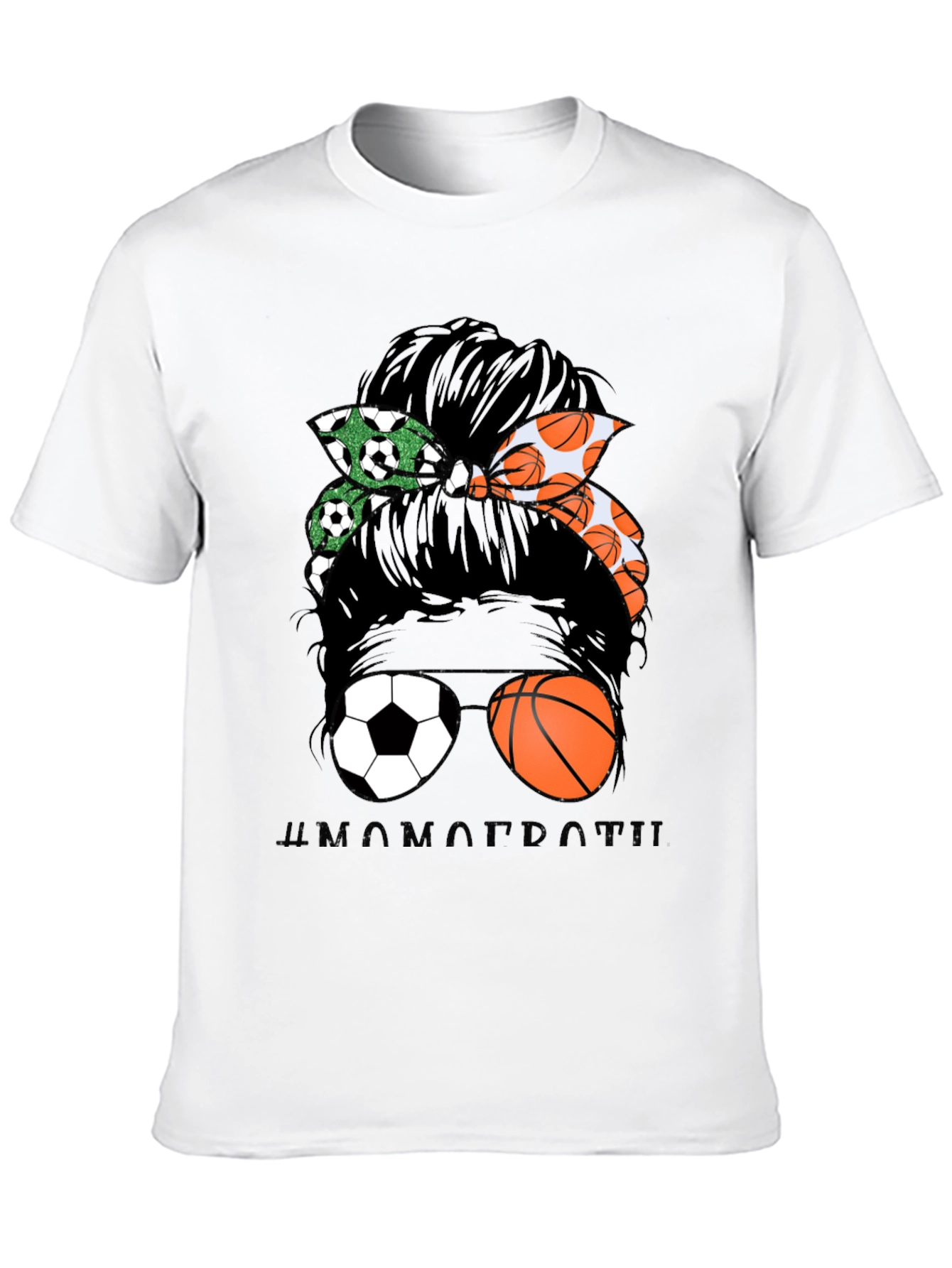 Messy Bun Sports Mom T-Shirt