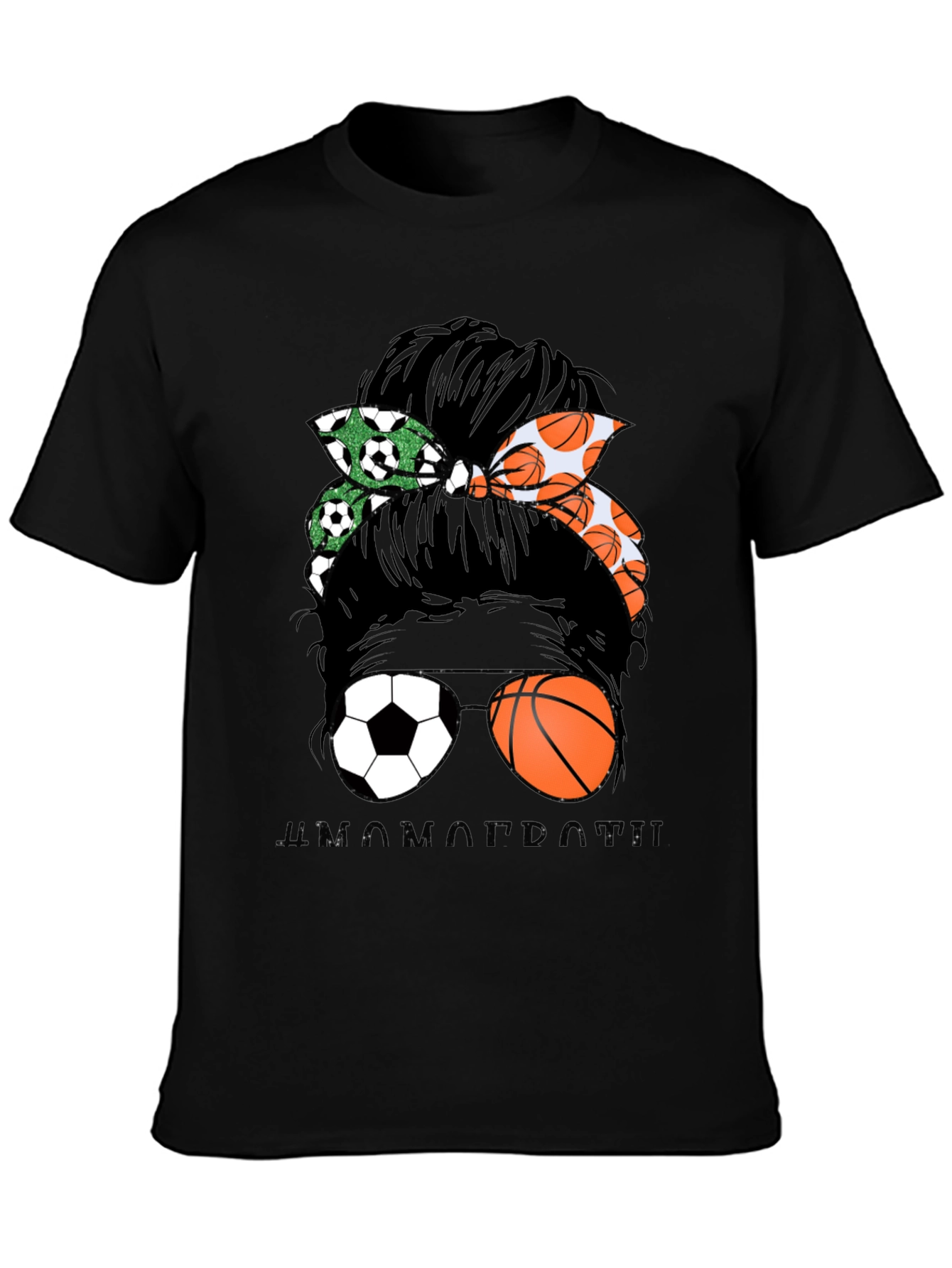 Messy Bun Sports Mom T-Shirt