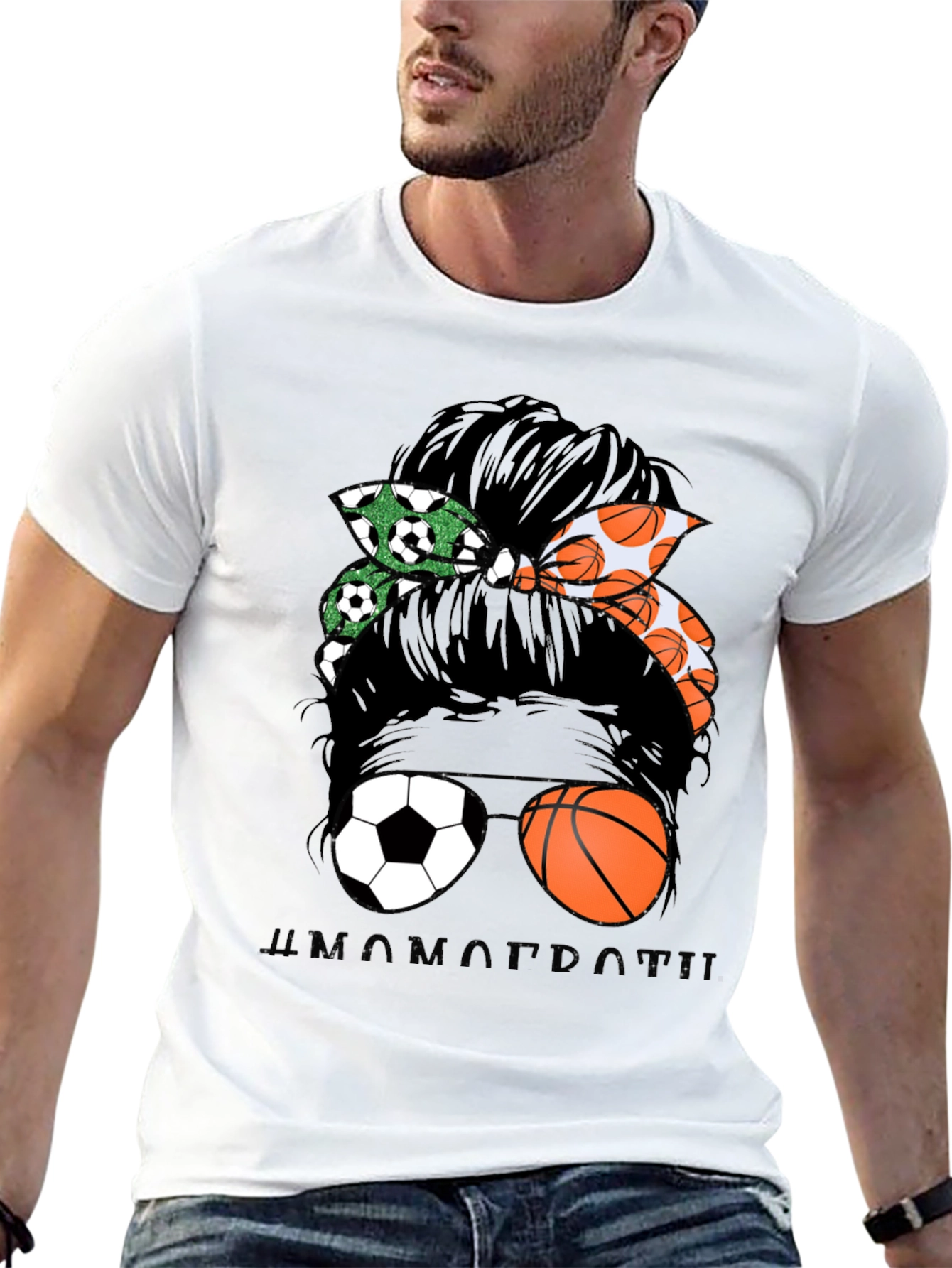 Messy Bun Sports Mom T-Shirt