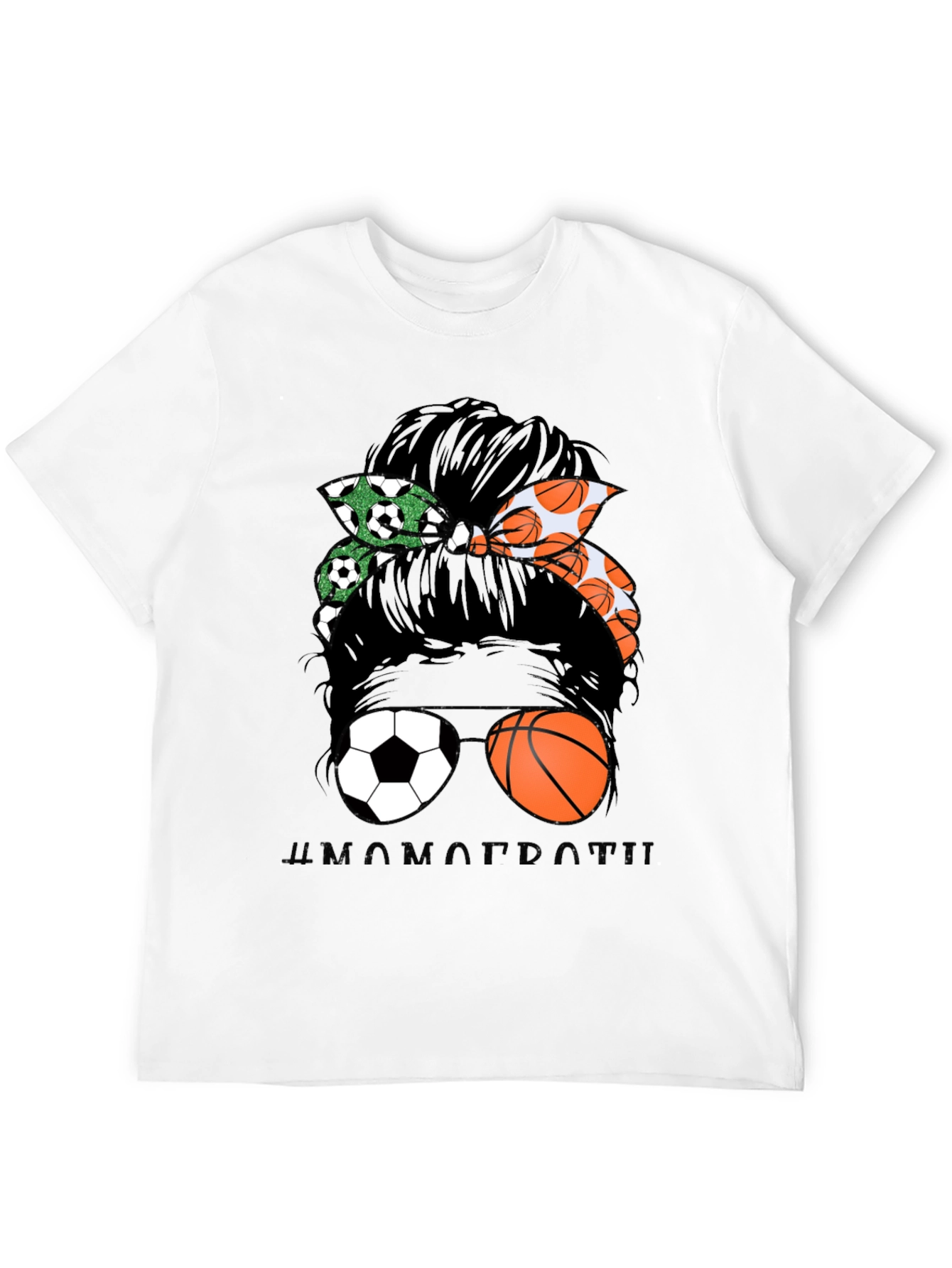 Messy Bun Sports Mom T-Shirt