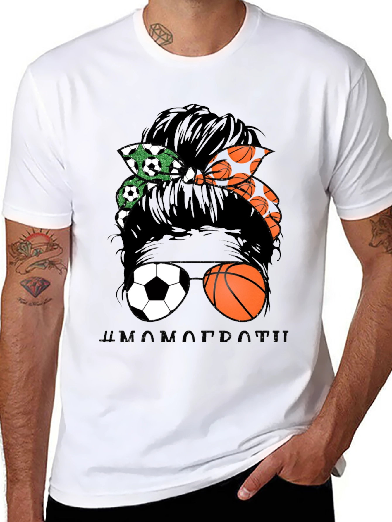 Messy Bun Sports Mom T-Shirt