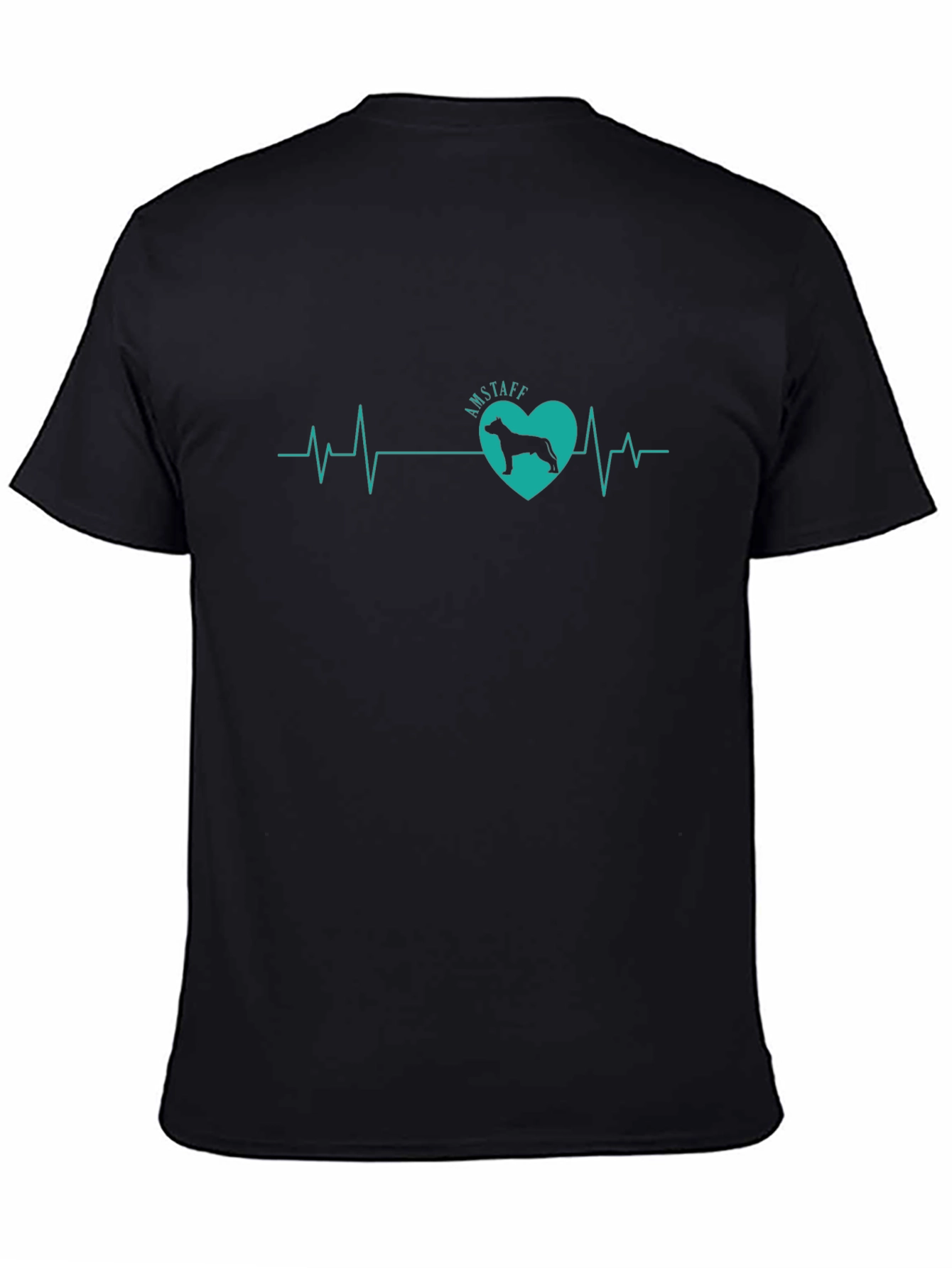 Amstaff Dog Heartbeat T-Shirt