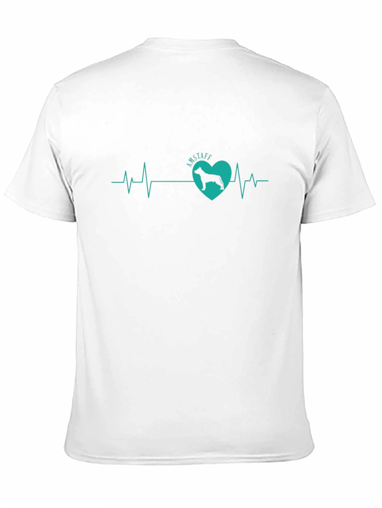 Amstaff Dog Heartbeat T-Shirt