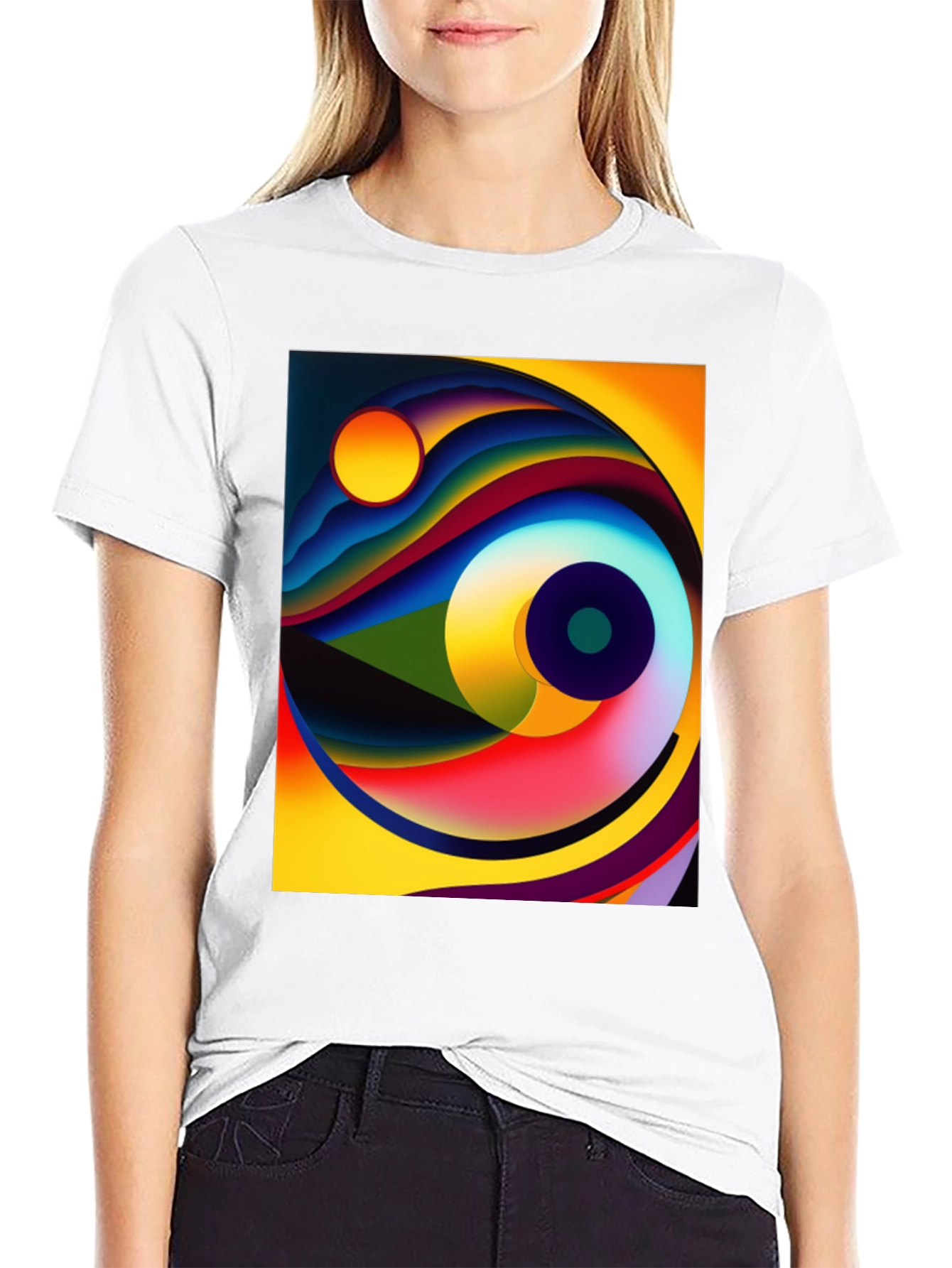 Abstract Art Graphic Tee - Modern Design